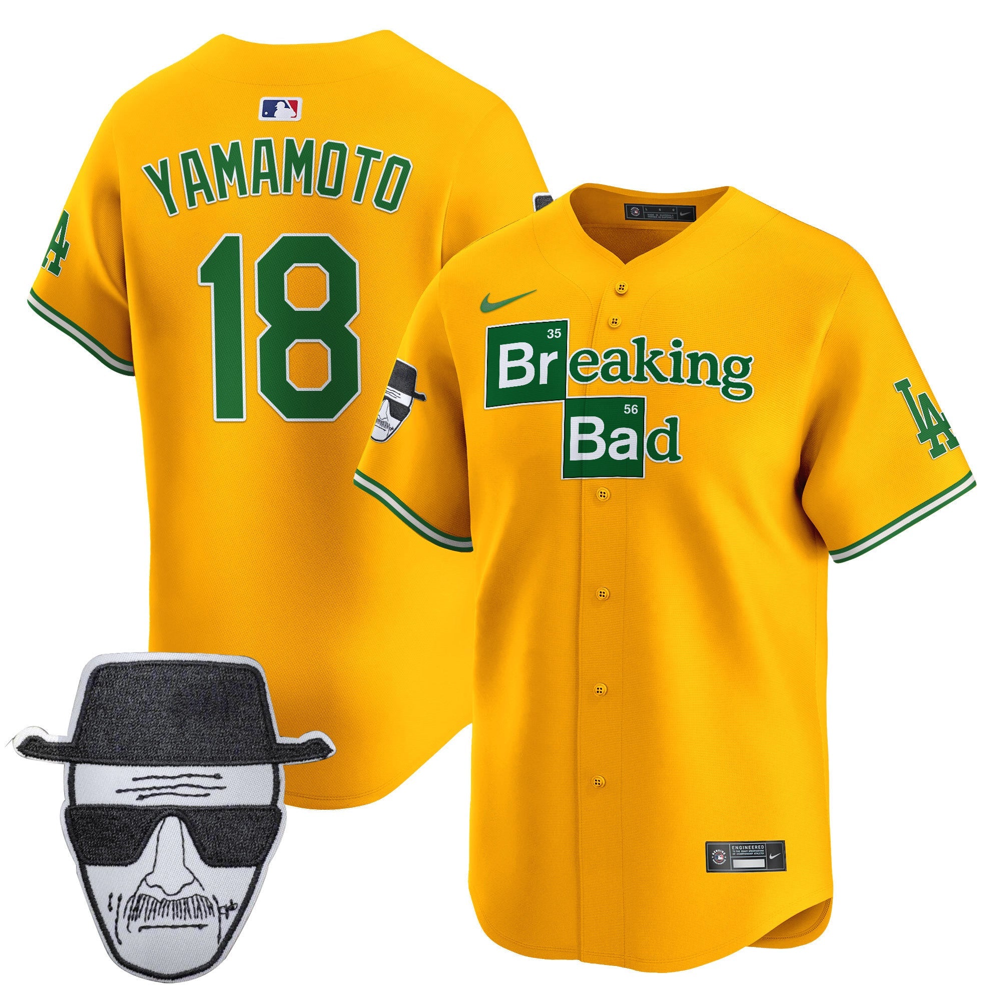 Men’s Breaking Bad Walter White Patch Vapor Premier Limited Jersey