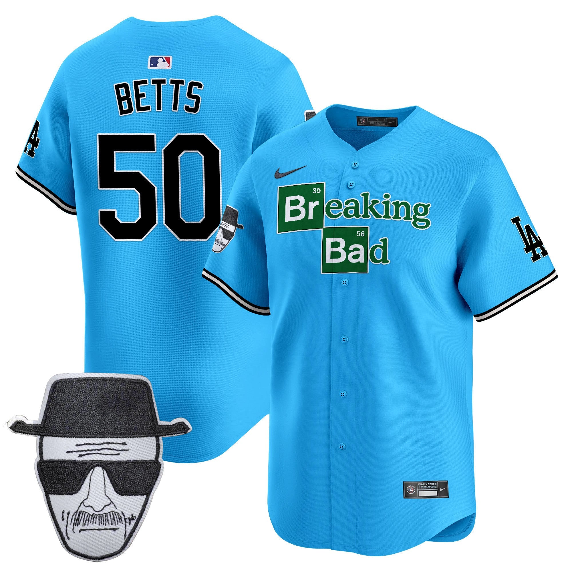 Men’s Breaking Bad Walter White Patch Vapor Premier Limited Jersey
