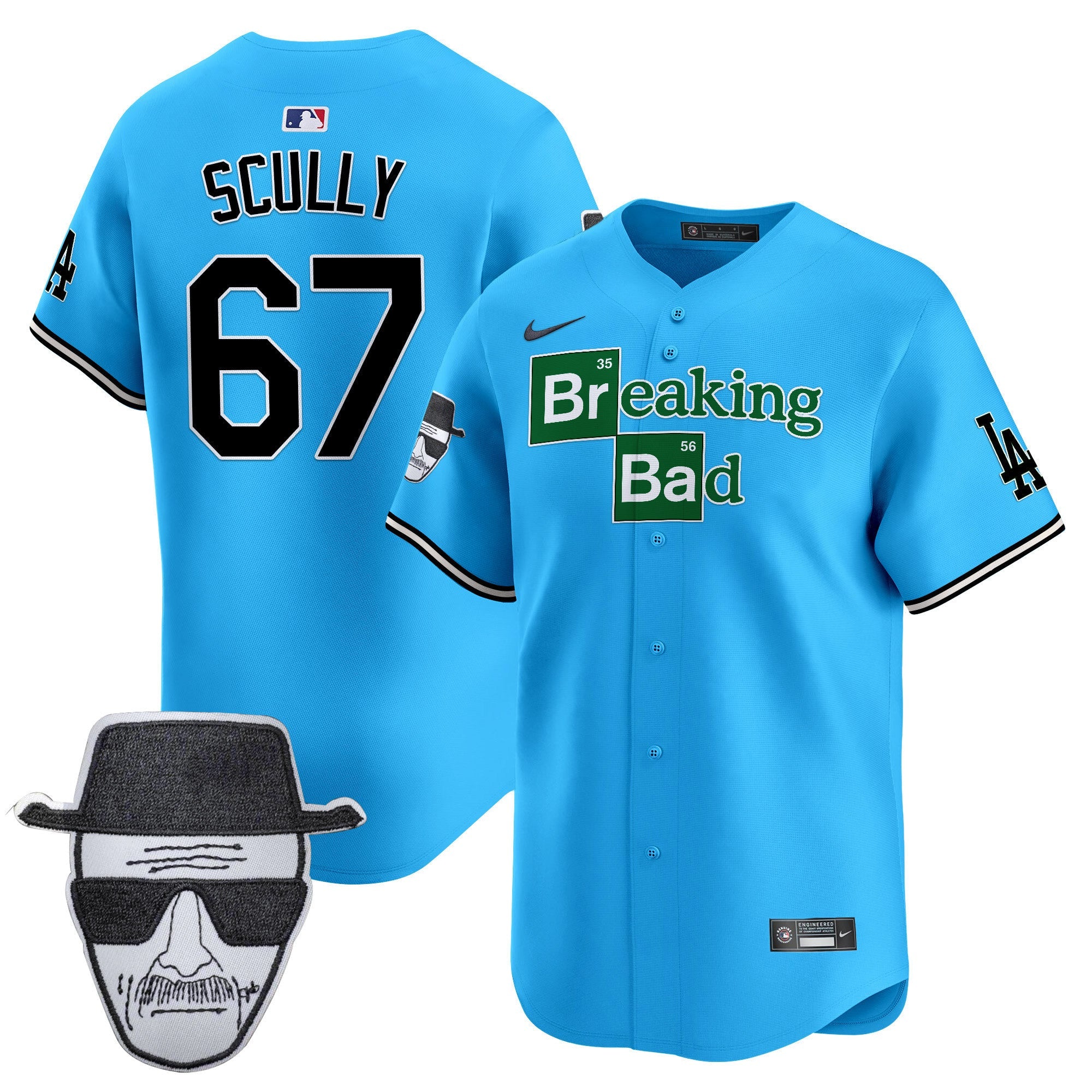 Men’s Breaking Bad Walter White Patch Vapor Premier Limited Jersey