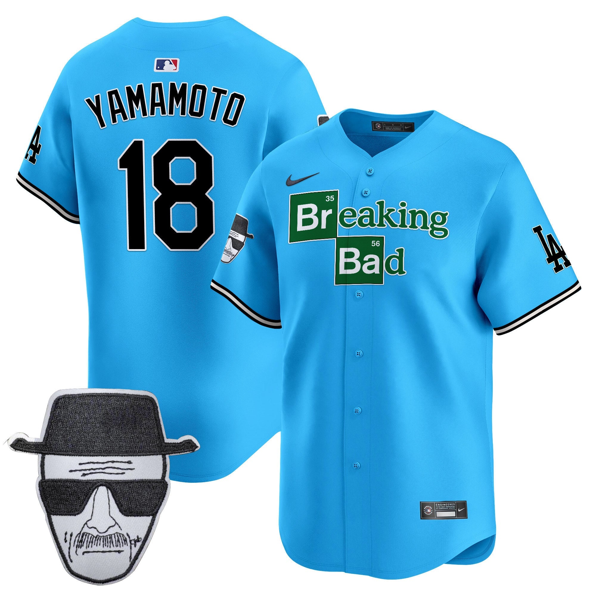 Men’s Breaking Bad Walter White Patch Vapor Premier Limited Jersey