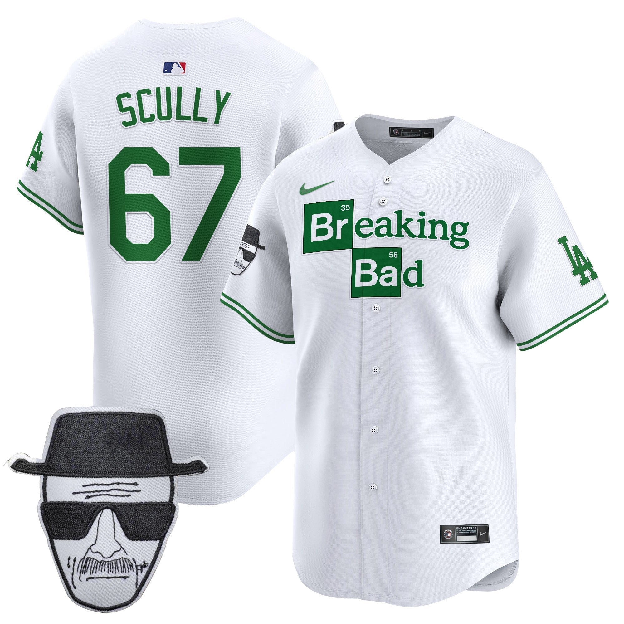 Men’s Breaking Bad Walter White Patch Vapor Premier Limited Jersey