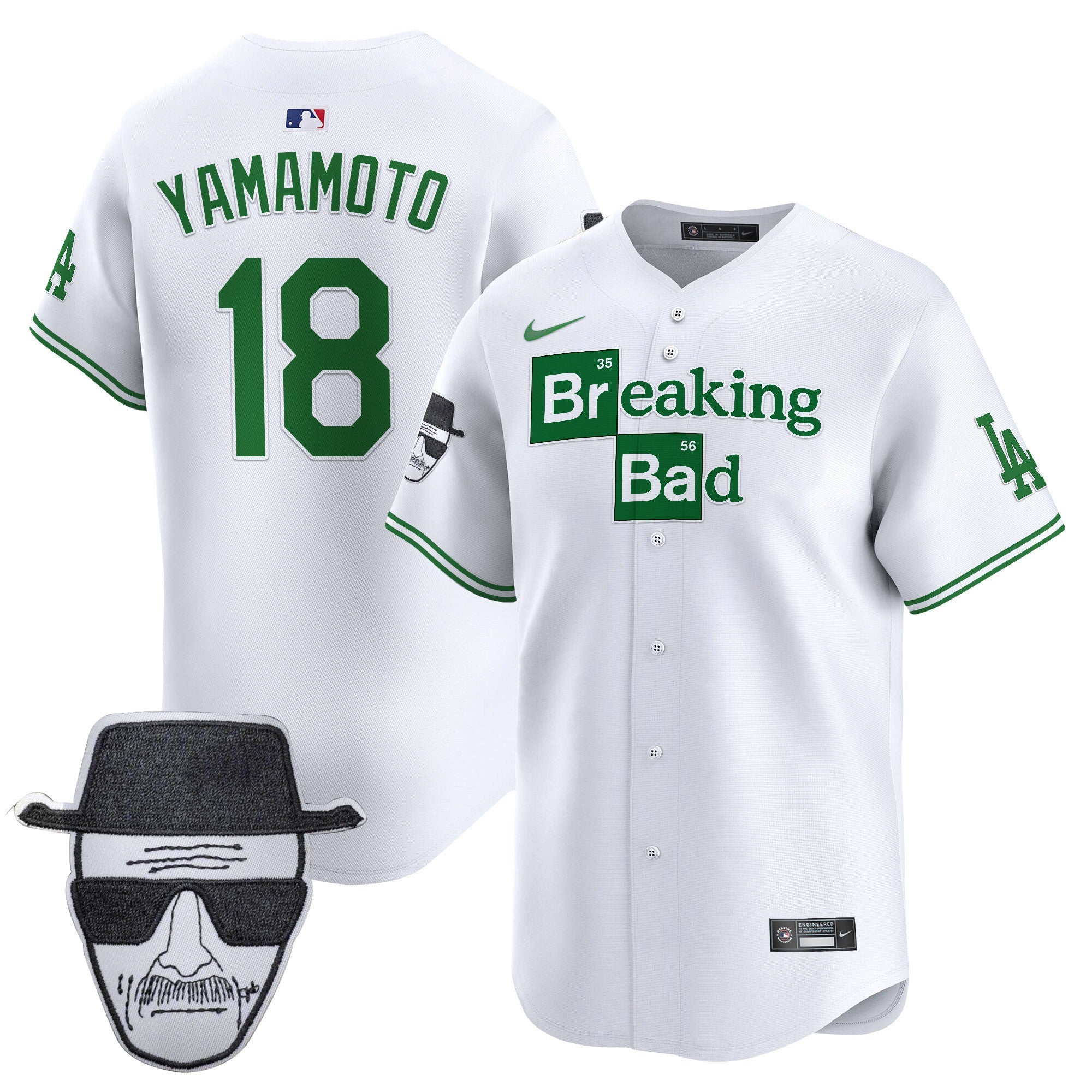 Men’s Breaking Bad Walter White Patch Vapor Premier Limited Jersey