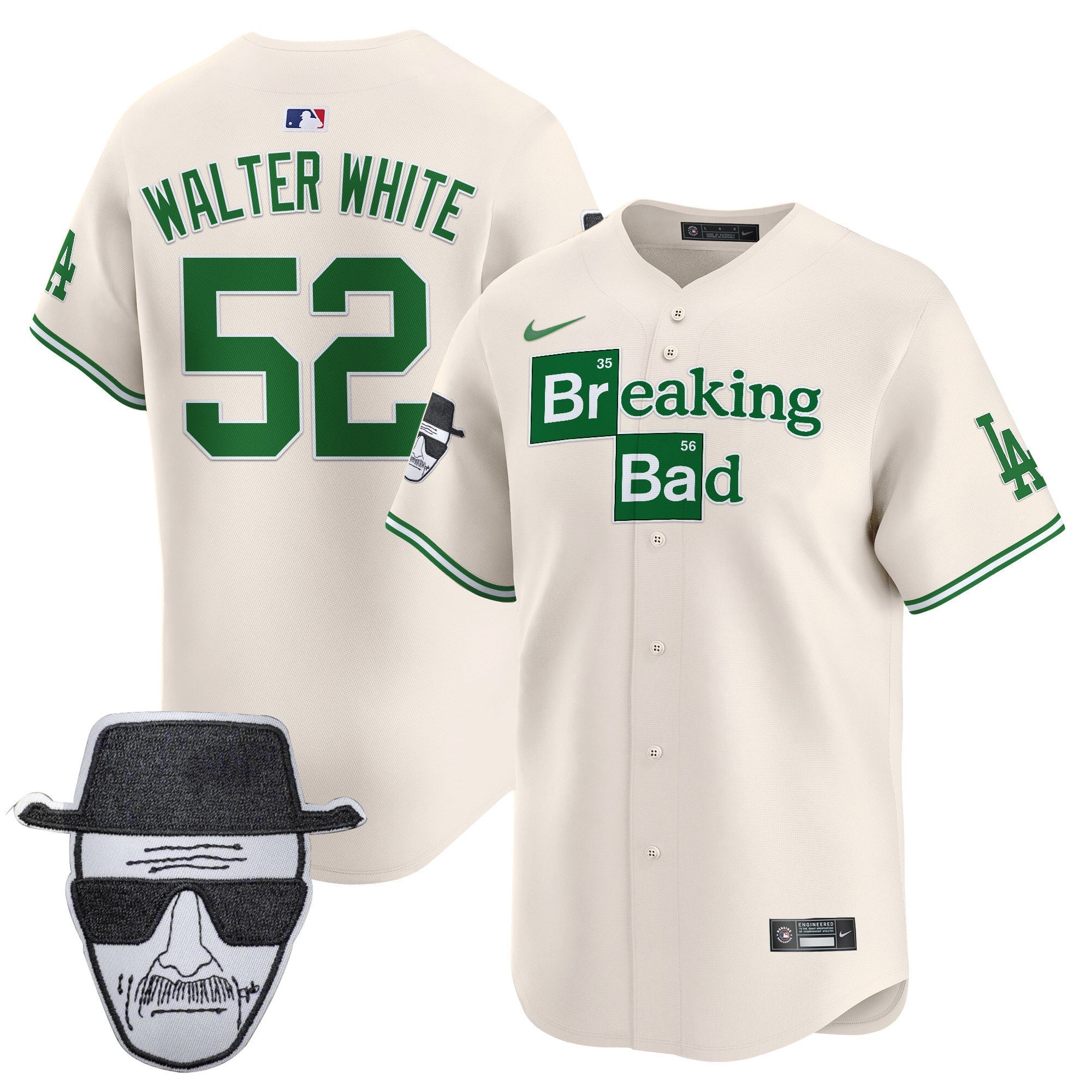 Men’s Breaking Bad Walter White Patch Vapor Premier Limited Jersey