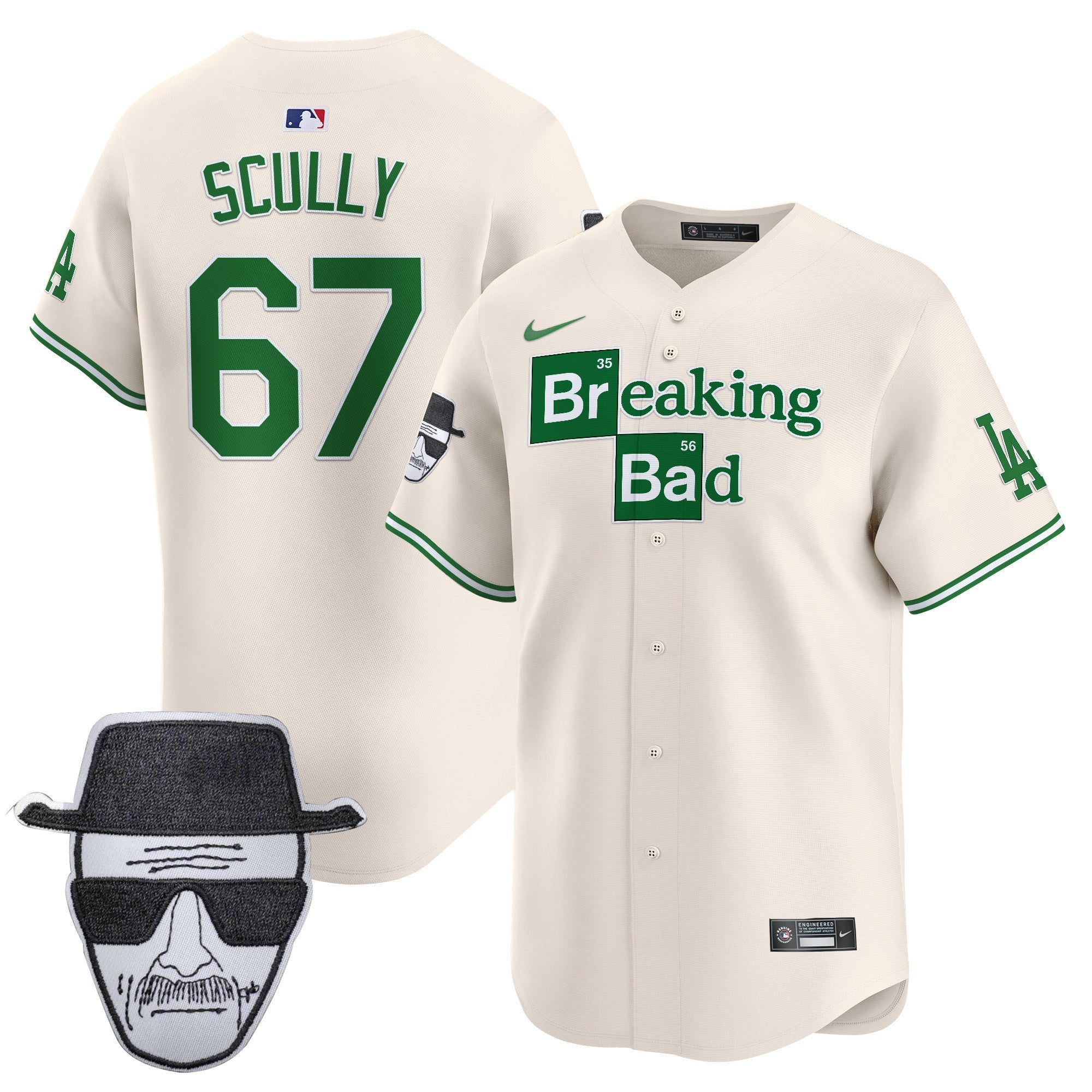 Men’s Breaking Bad Walter White Patch Vapor Premier Limited Jersey