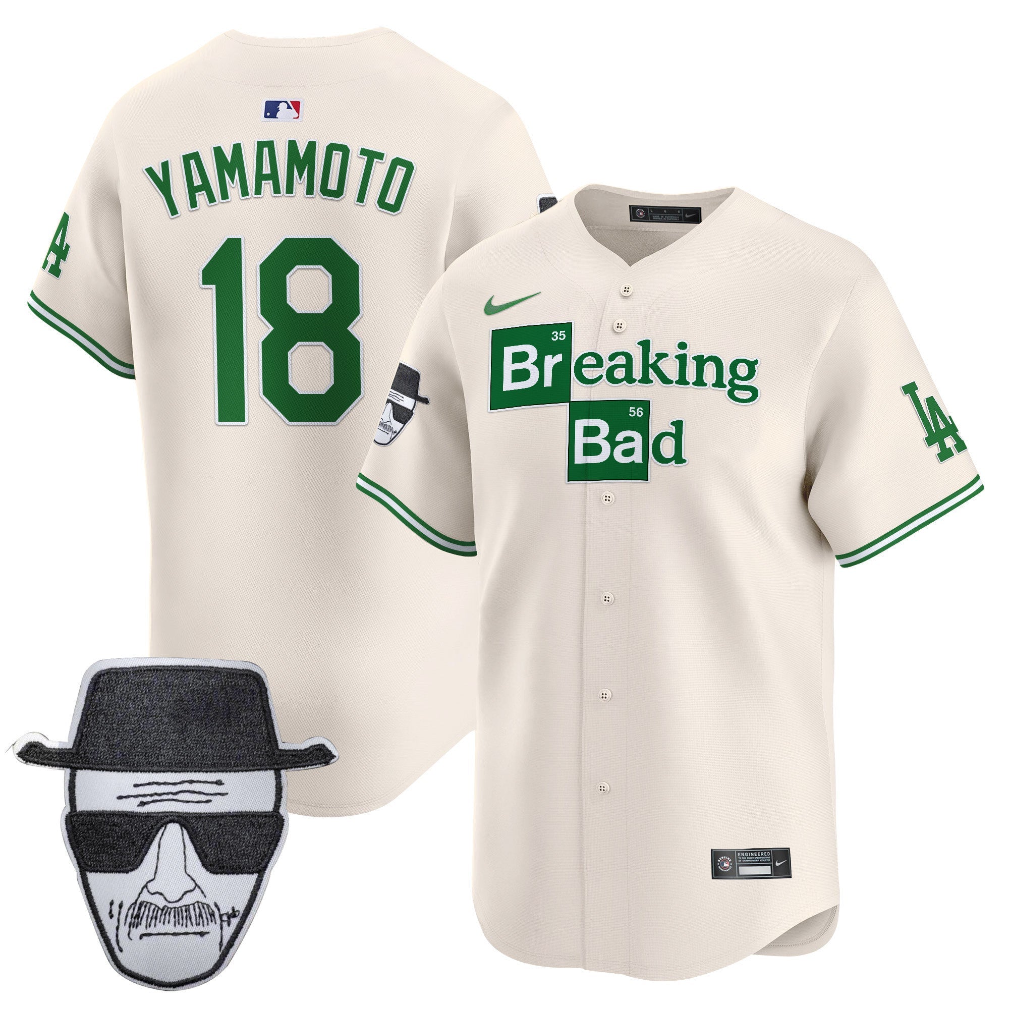 Men’s Breaking Bad Walter White Patch Vapor Premier Limited Jersey