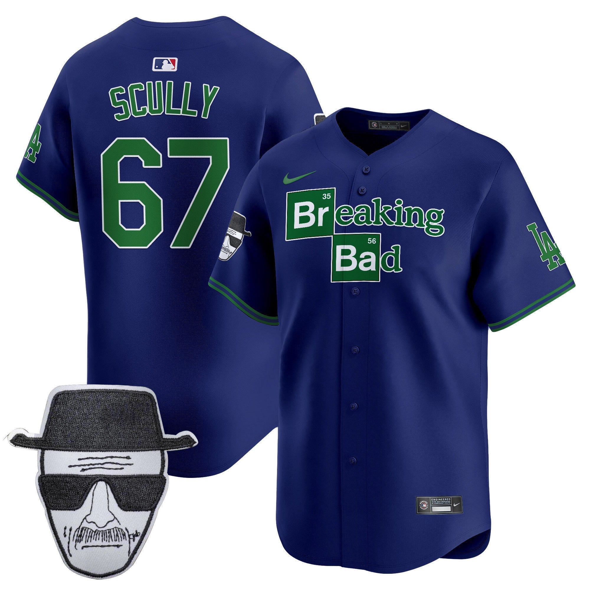 Men’s Breaking Bad Walter White Patch Vapor Premier Limited Jersey