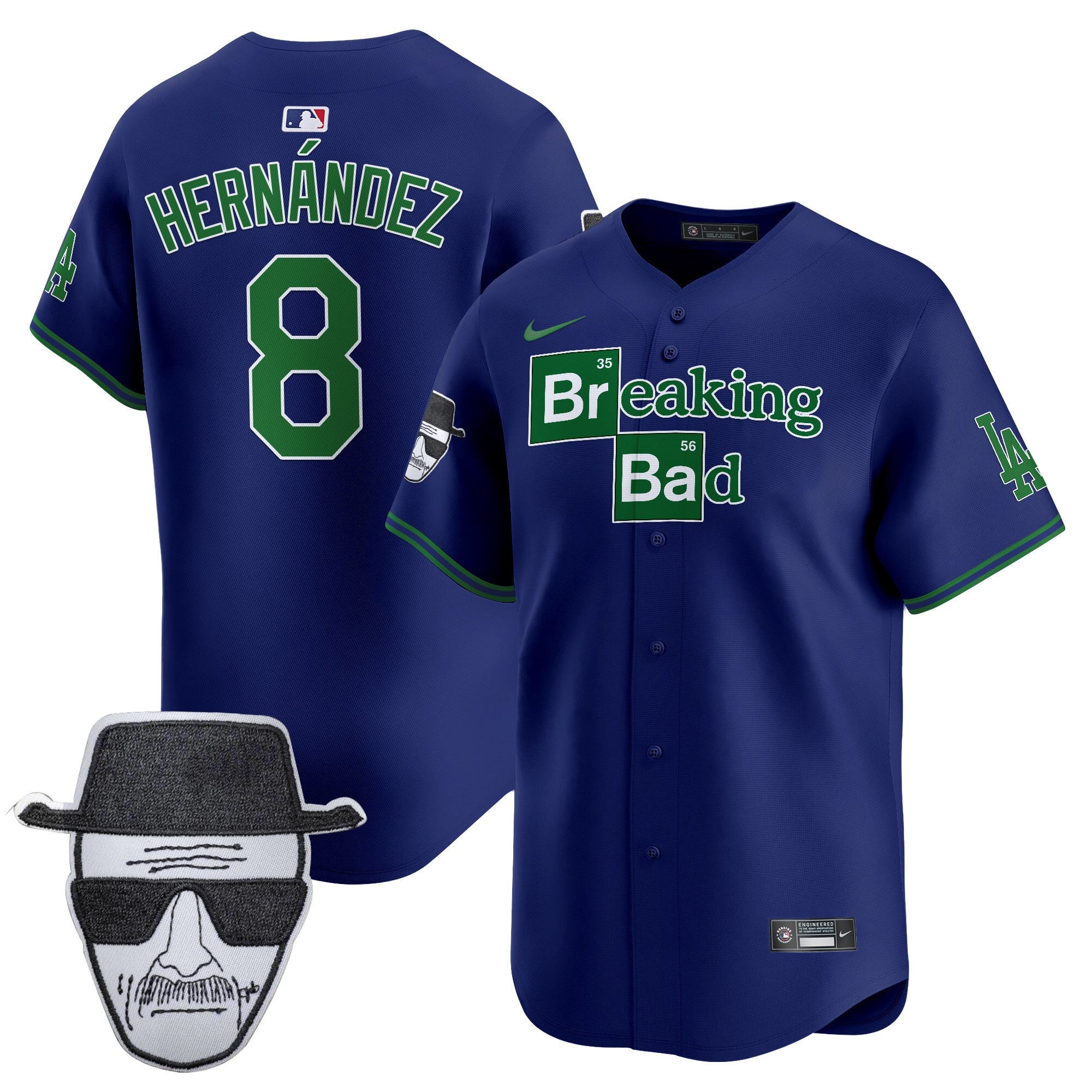 Men’s Breaking Bad Walter White Patch Vapor Premier Limited Jersey