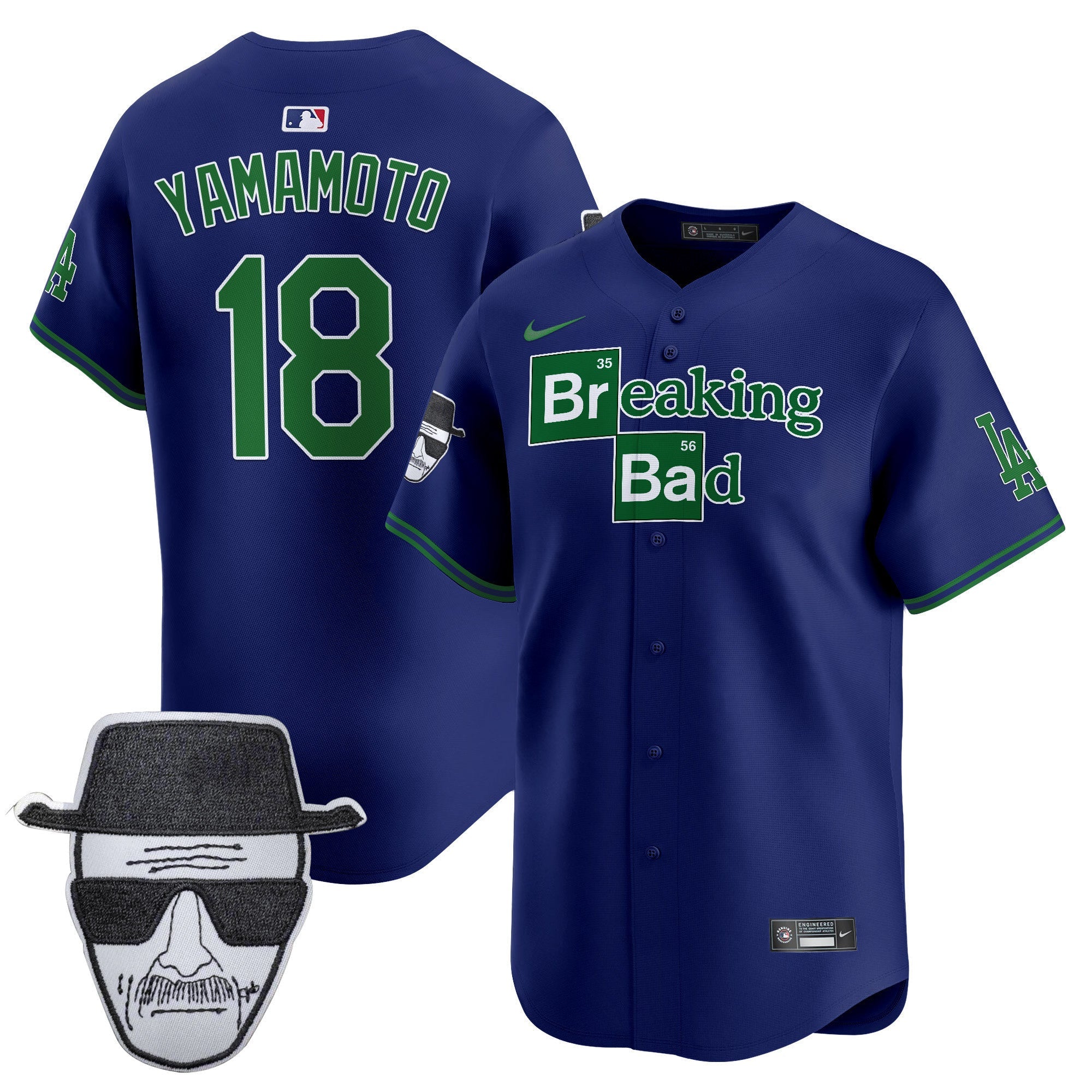 Men’s Breaking Bad Walter White Patch Vapor Premier Limited Jersey