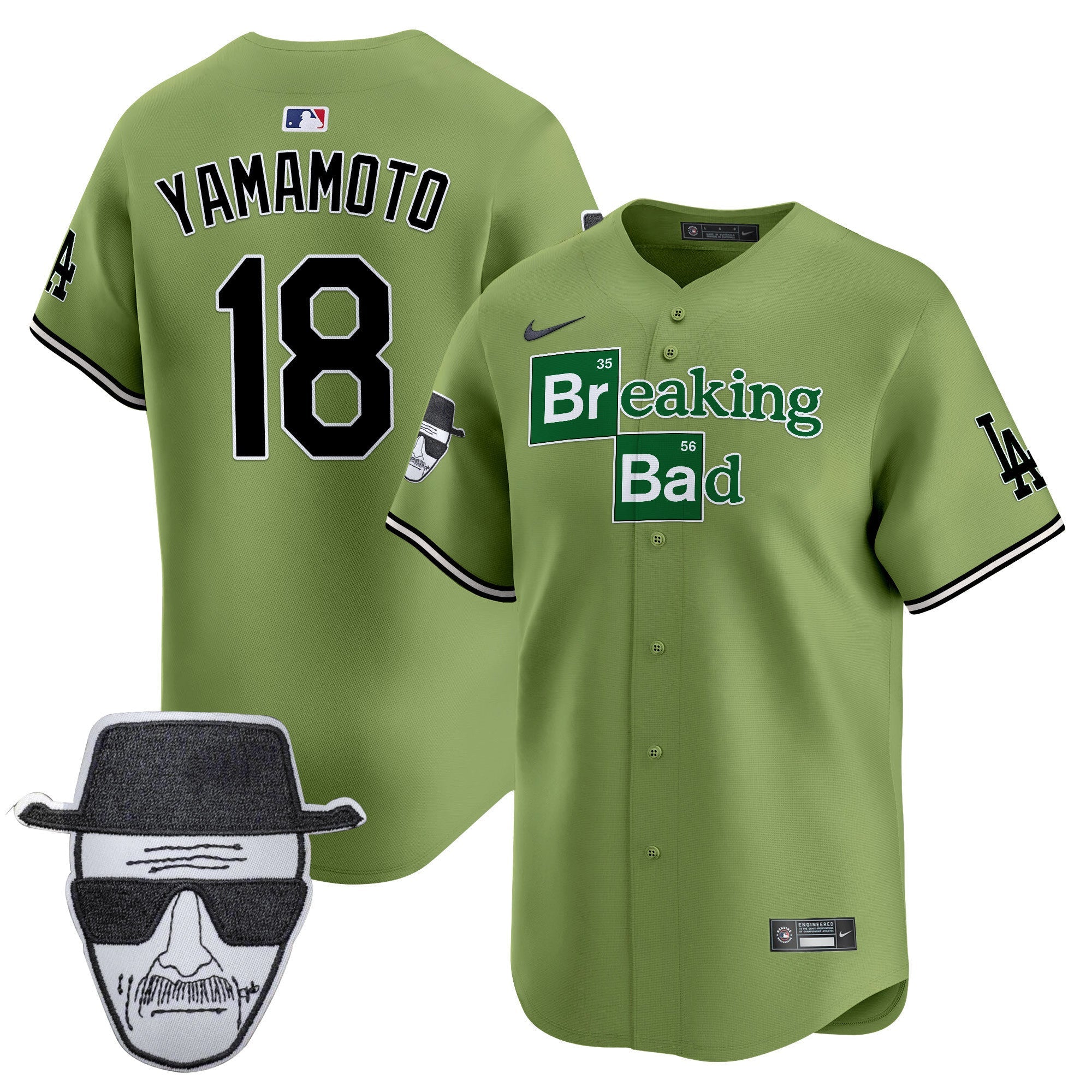 Men’s Breaking Bad Walter White Patch Vapor Premier Limited Jersey