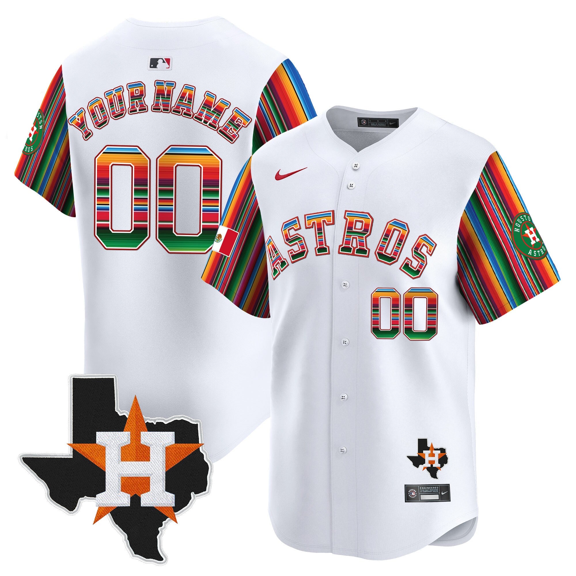 Mexico Texas Patch Vapor Premier Limited Custom Jersey V5