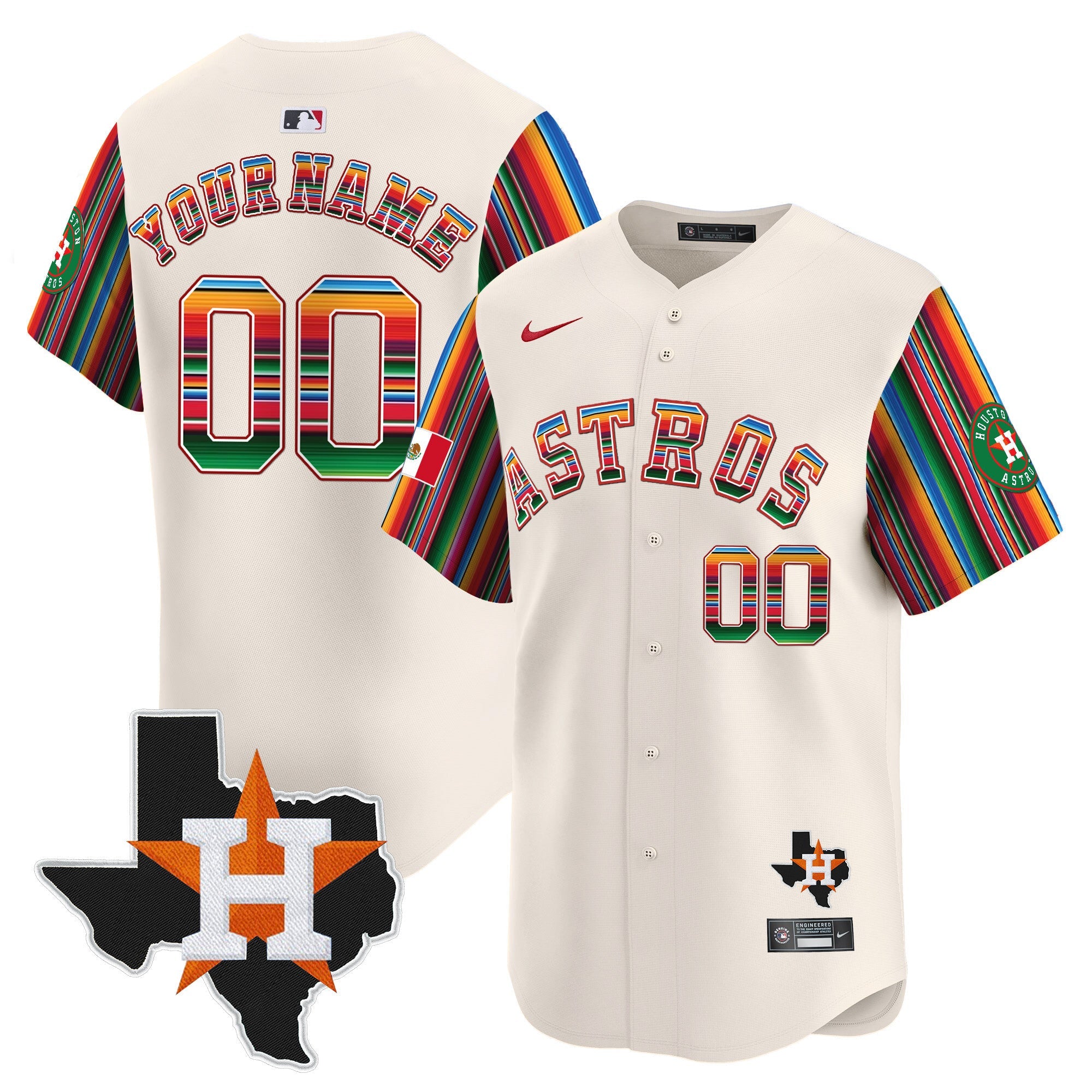 Mexico Texas Patch Vapor Premier Limited Custom Jersey V5