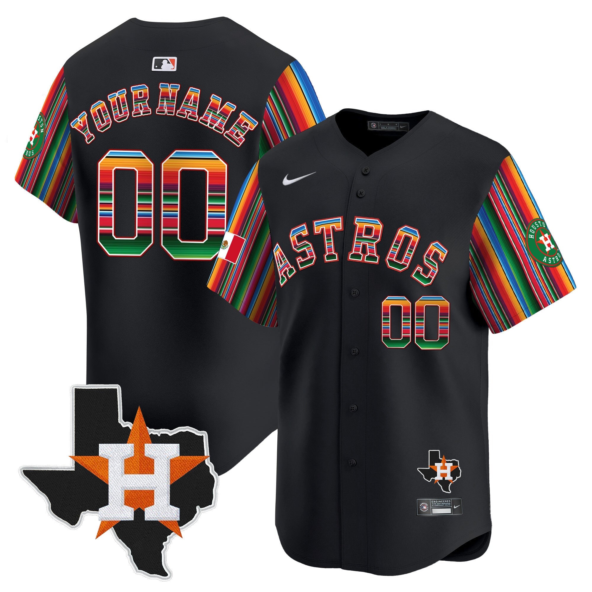 Mexico Texas Patch Vapor Premier Limited Custom Jersey V5