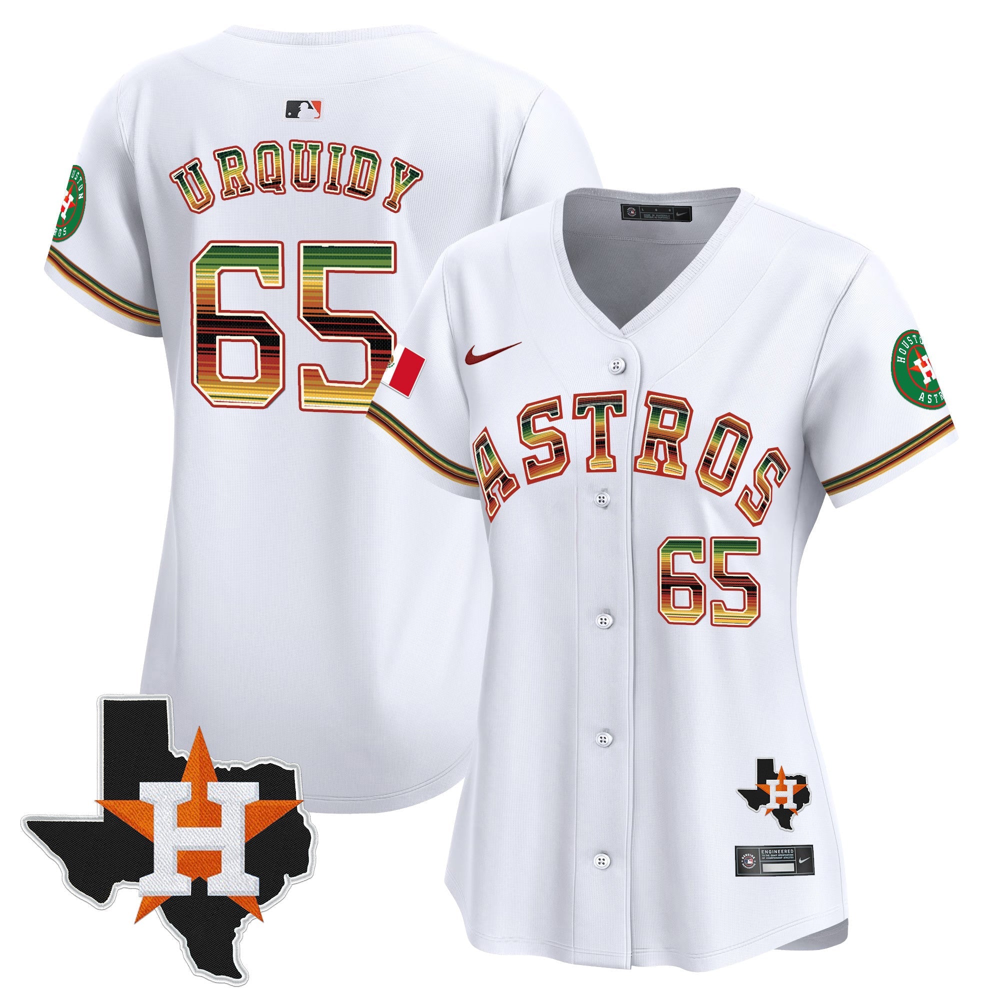 Women’s Houston Mexico Traditional Style Vapor Premier Limited Jersey