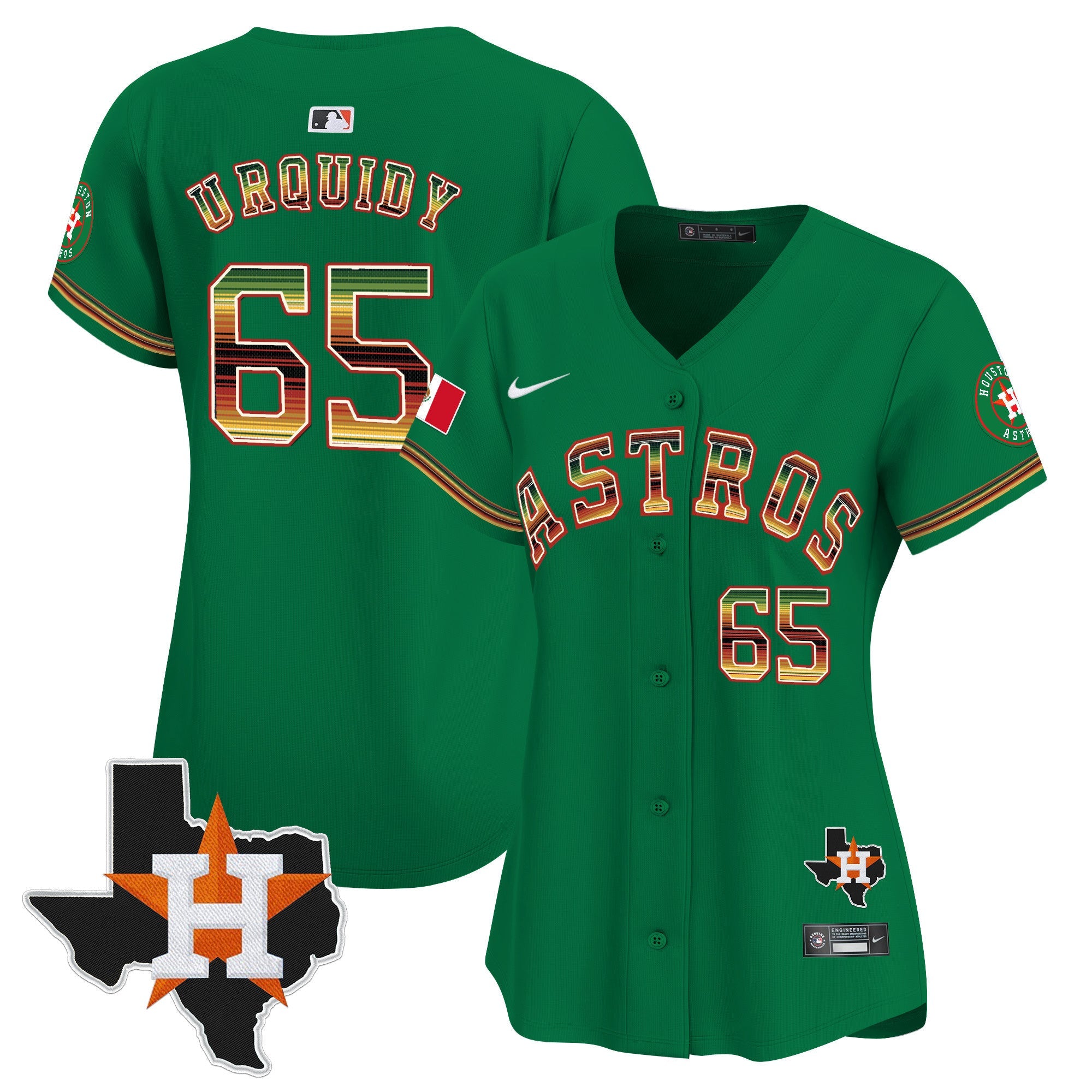 Women’s Houston Mexico Traditional Style Vapor Premier Limited Jersey