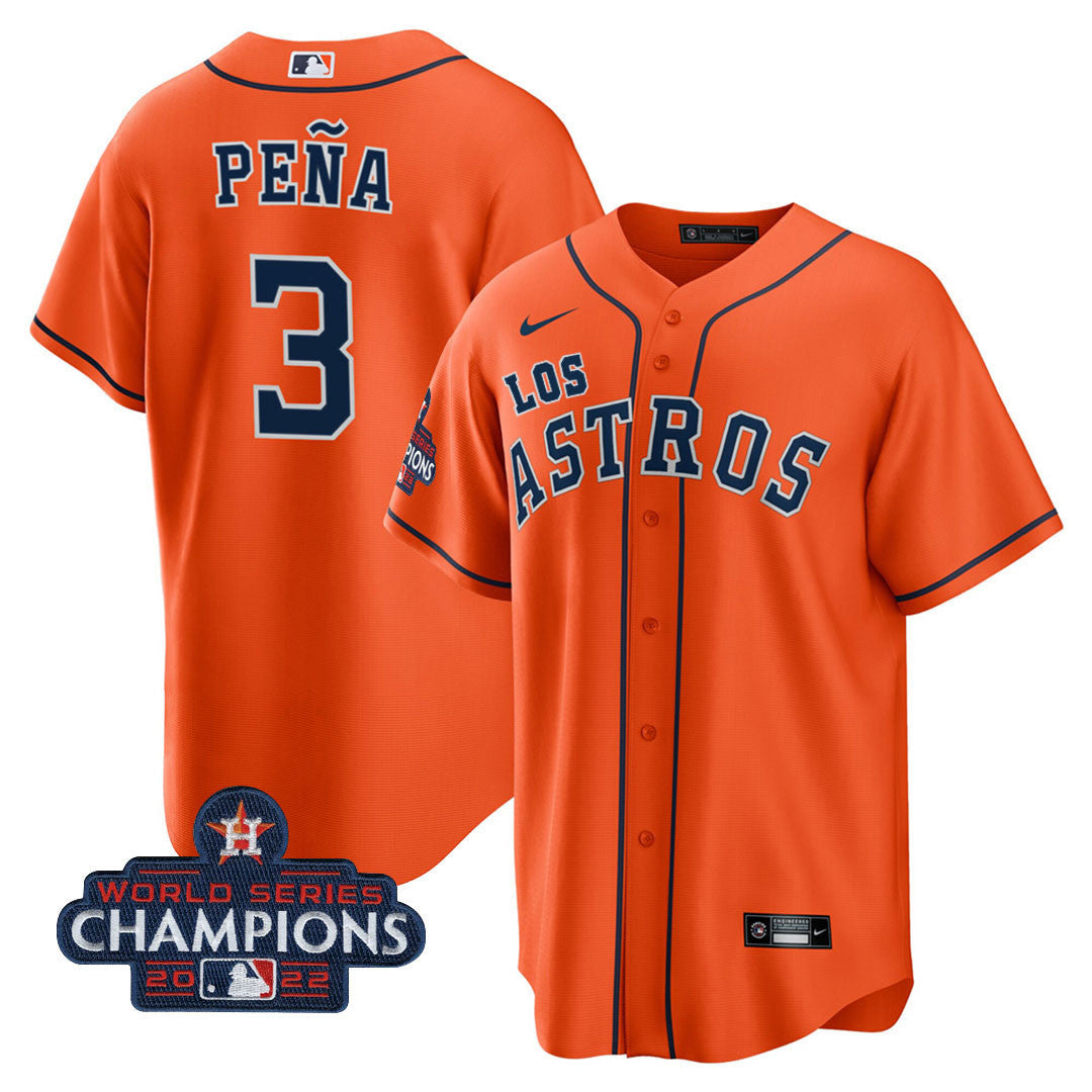 Men’s Houston “Los ” Hispanic Heritage Champions Patch Jersey
