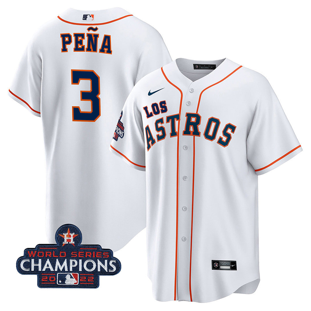 Men’s Houston “Los ” Hispanic Heritage Champions Patch Jersey