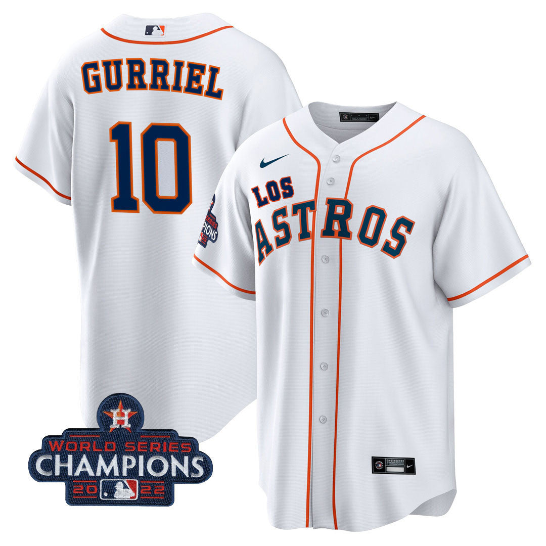 Men’s Houston “Los ” Hispanic Heritage Champions Patch Jersey