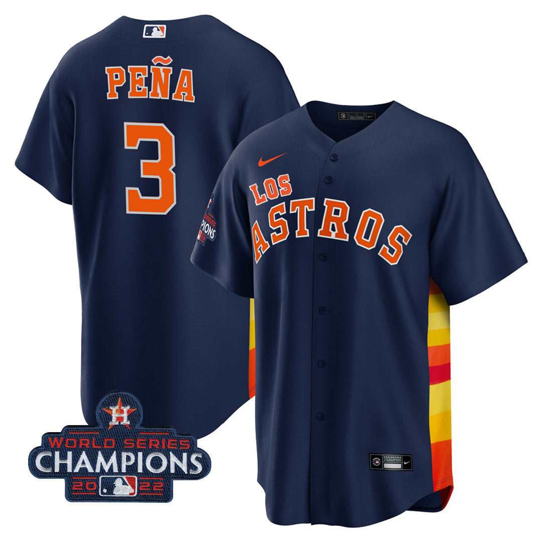 Men’s Houston “Los ” Hispanic Heritage Champions Patch Jersey