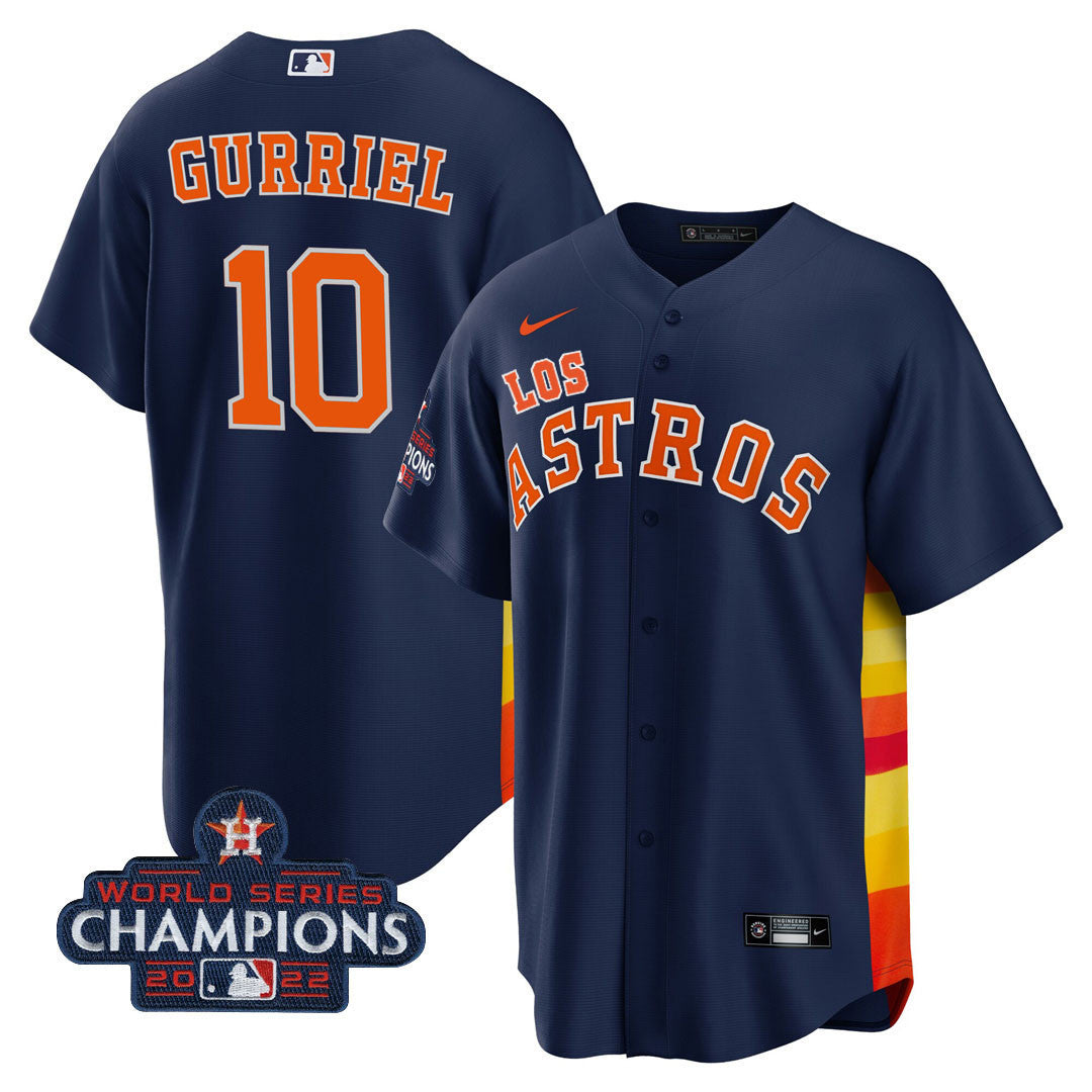 Men’s Houston “Los ” Hispanic Heritage Champions Patch Jersey