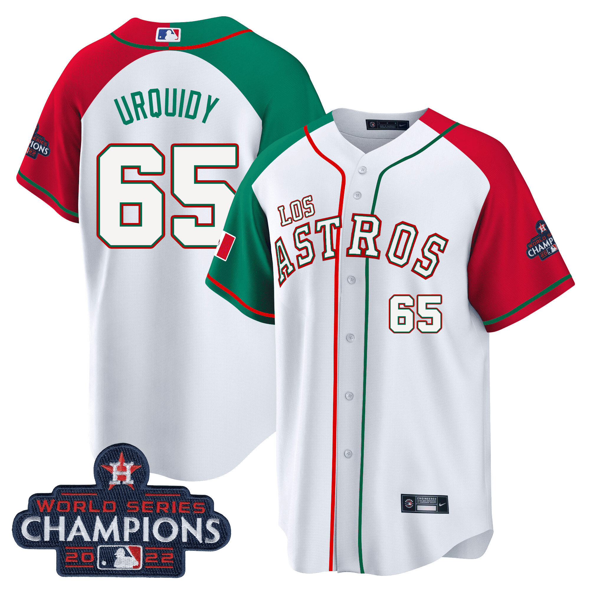 Men’s Houston “Los ” Hispanic Heritage Champions Patch Jersey