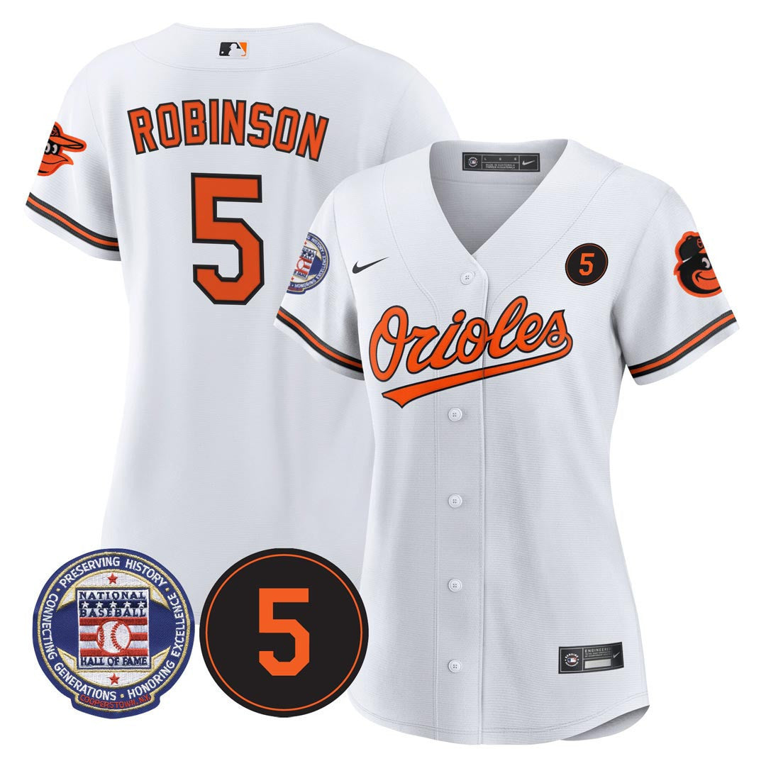 #5 Brooks Robinson Baltimore Hall Of Fame Patch Jersey