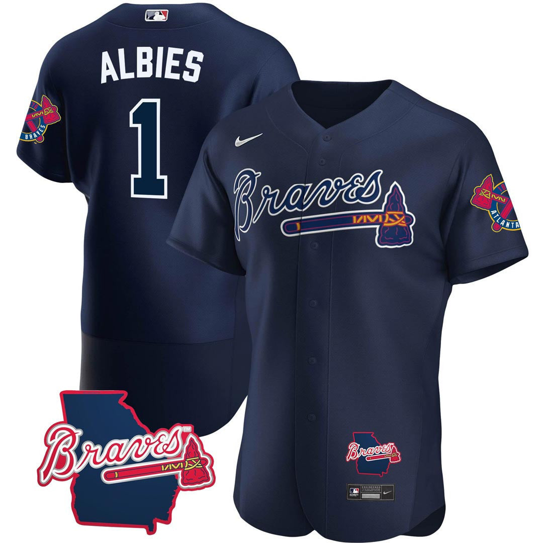 Men’s Atlanta Georgia State Patch Jersey – Navy