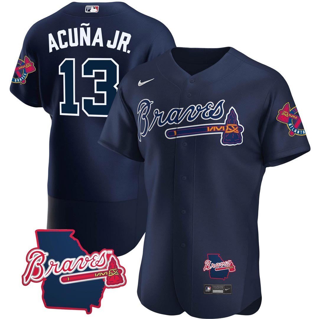 Men’s Atlanta Georgia State Patch Jersey – Navy