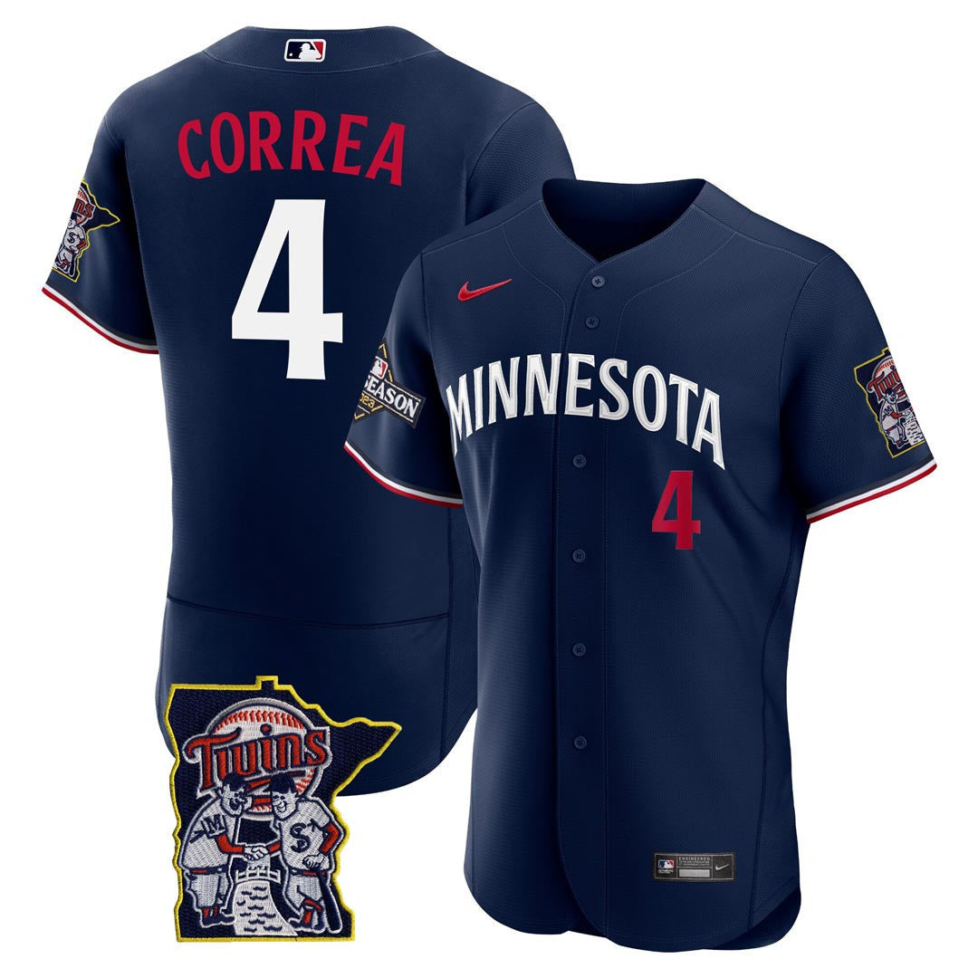 Men’s Minnesota Flex Base Postseason Patch Jersey