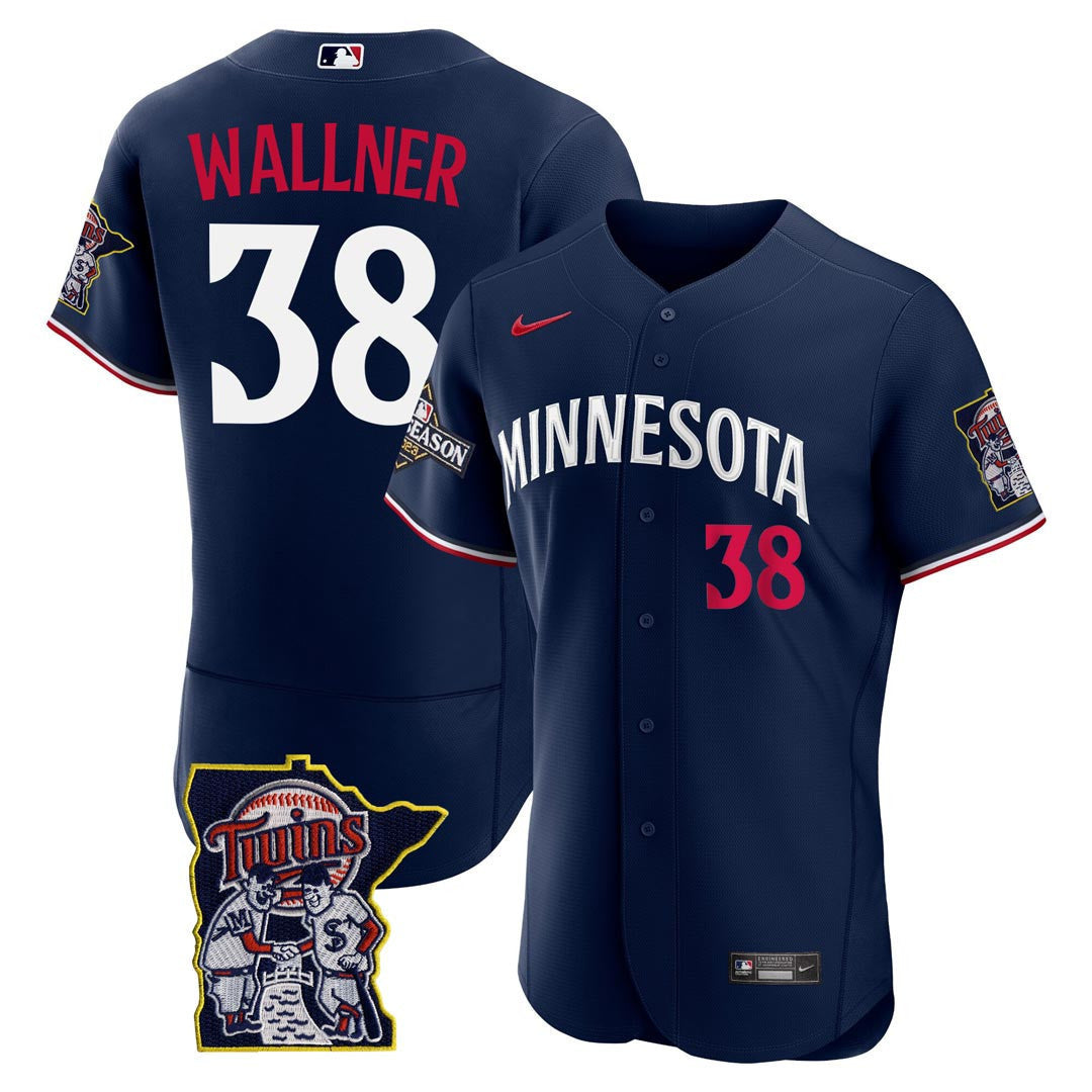 Men’s Minnesota Flex Base Postseason Patch Jersey
