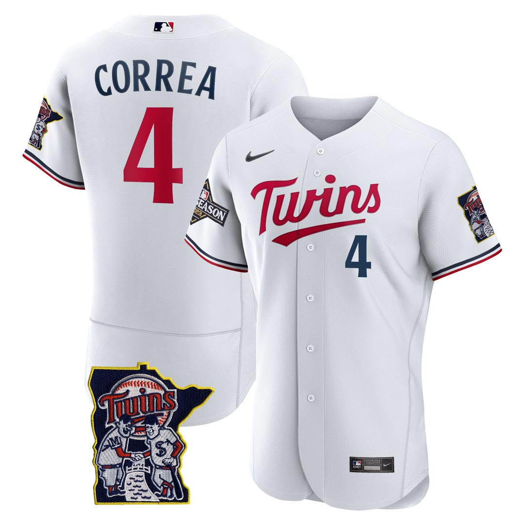 Men’s Minnesota Flex Base Postseason Patch Jersey