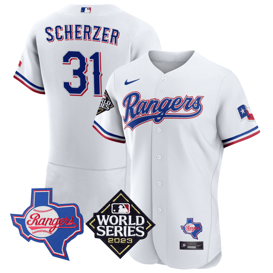 Men’s Texas Texas State & 2023 World Series Patch Jersey