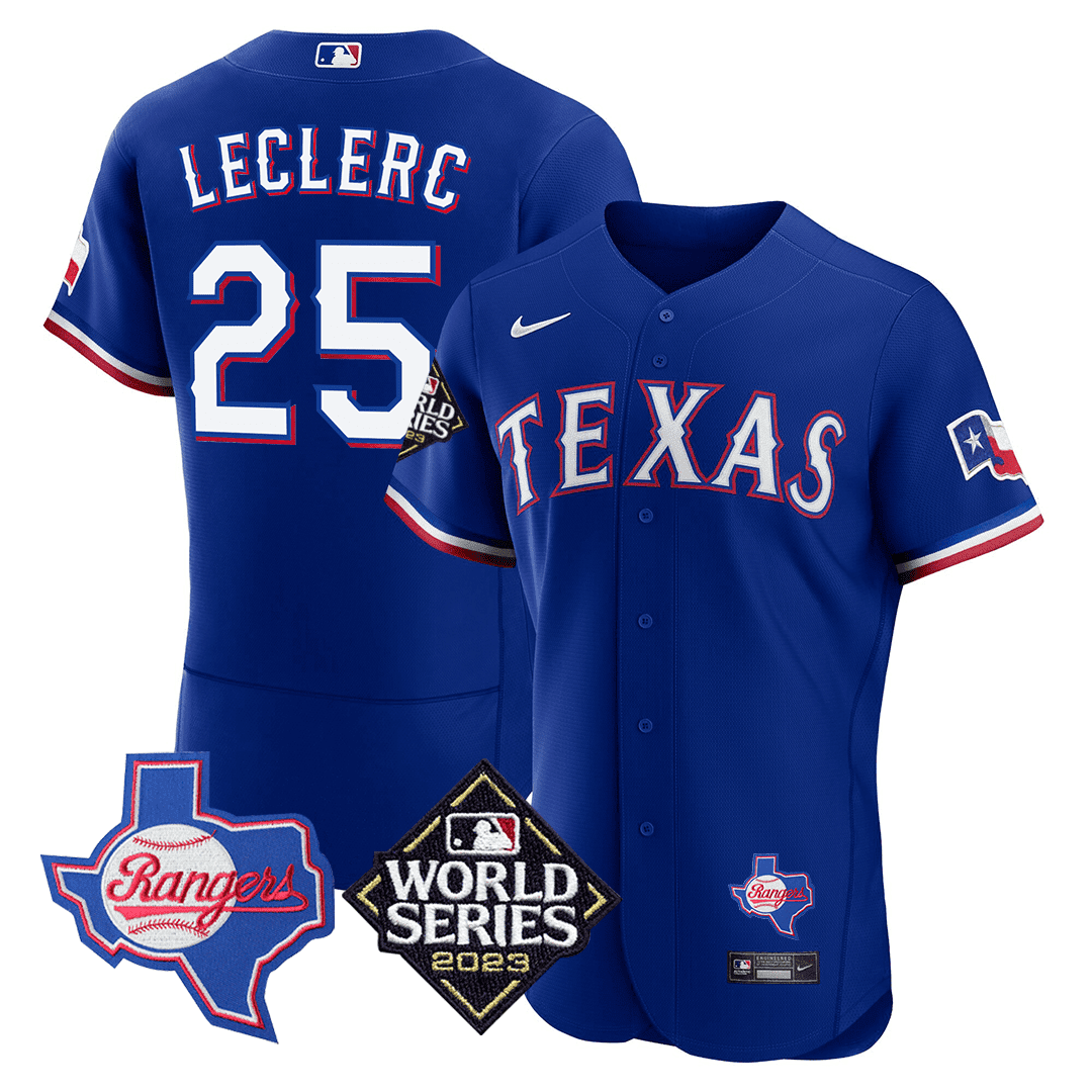 Men’s Texas Texas State & 2023 World Series Patch Jersey