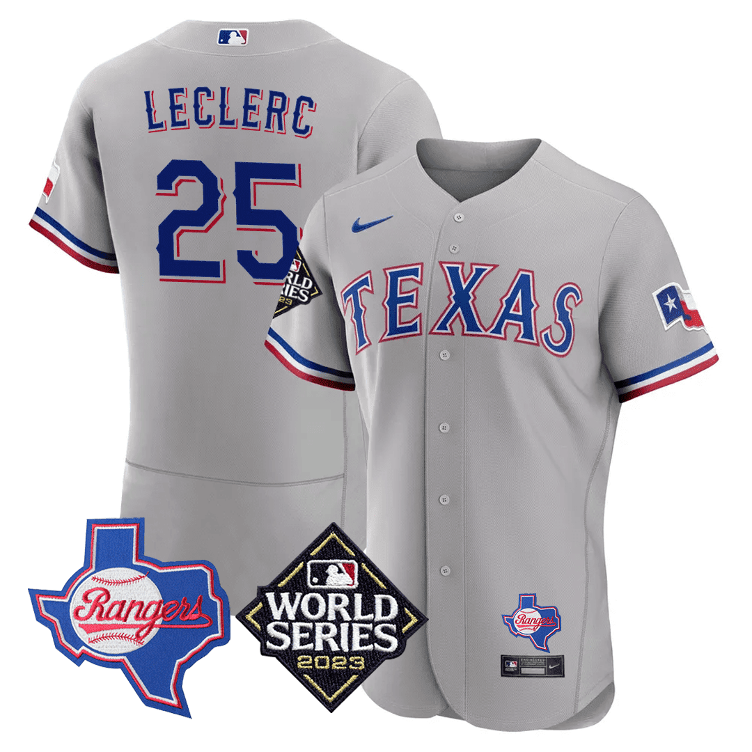 Men’s Texas Texas State & 2023 World Series Patch Jersey
