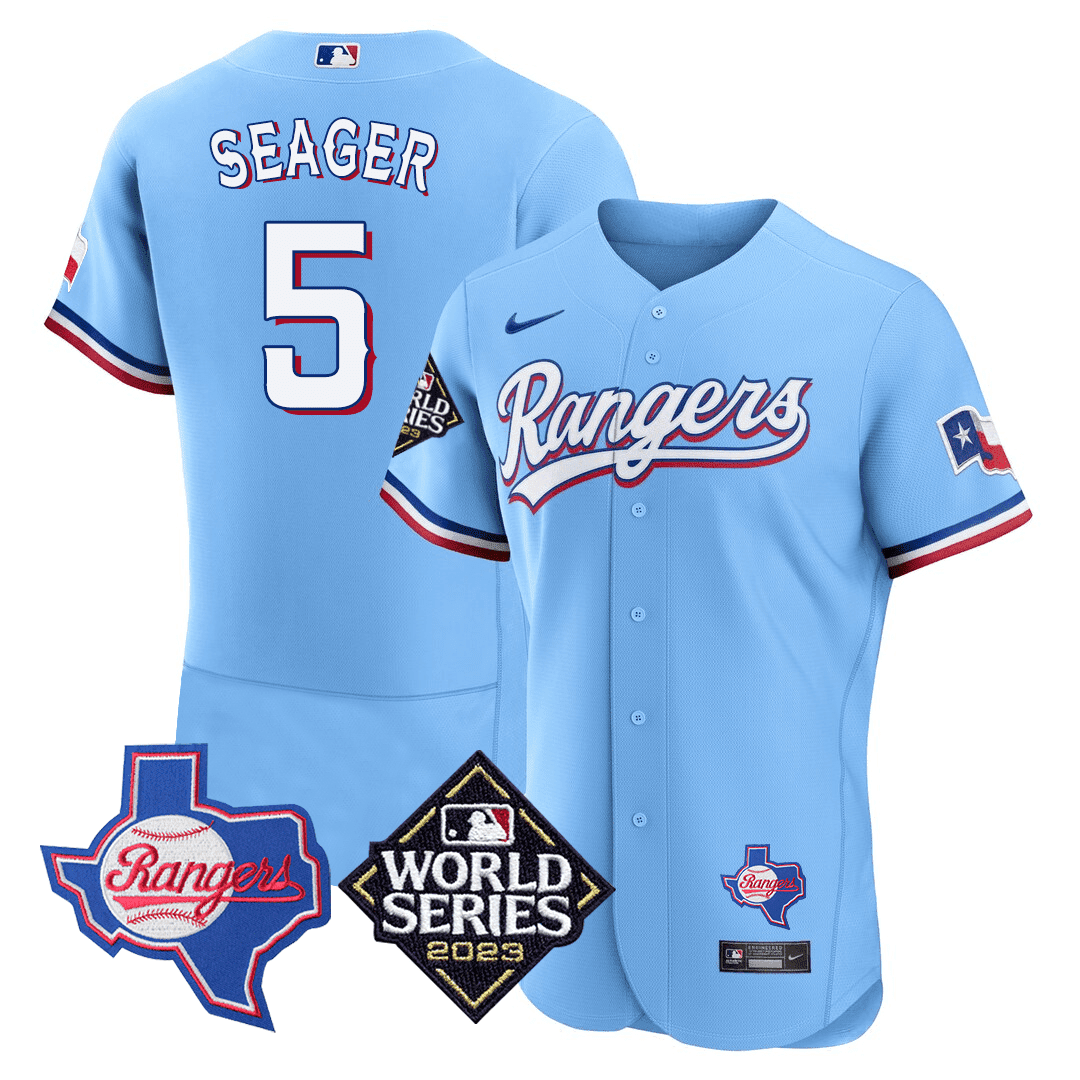 Men’s Texas Texas State & 2023 World Series Patch Jersey