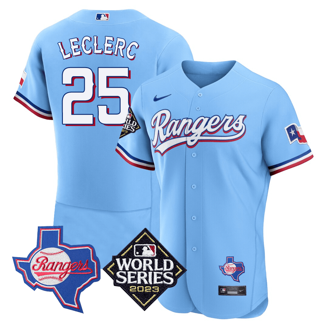 Men’s Texas Texas State & 2023 World Series Patch Jersey