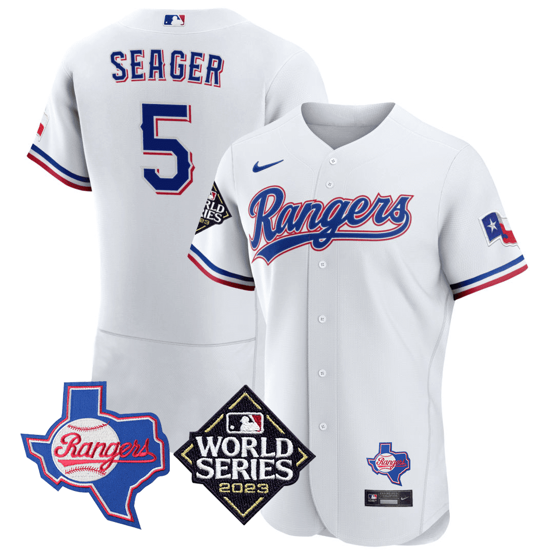 Men’s Texas Texas State & 2023 World Series Patch Jersey