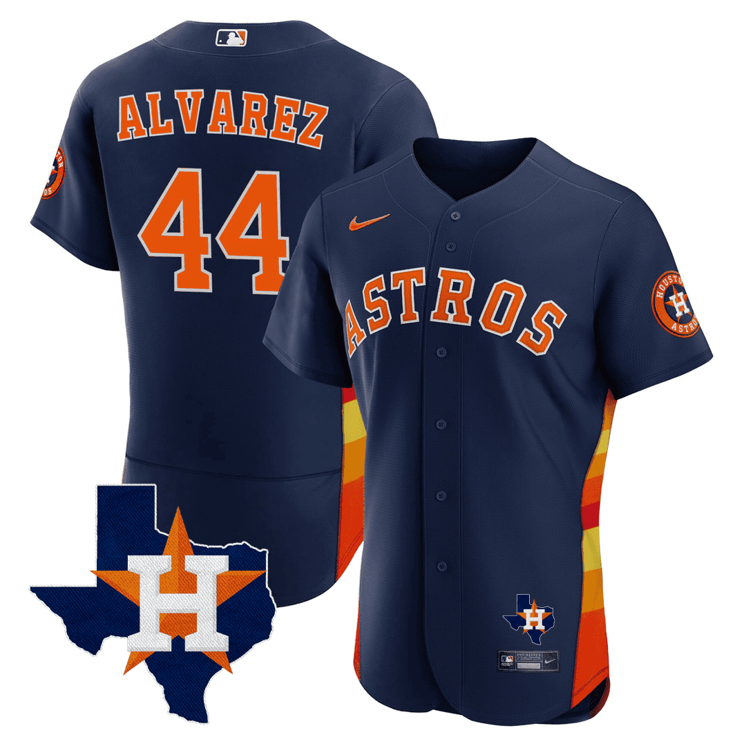 Men’s Houston Texas State Patch Jersey – Navy