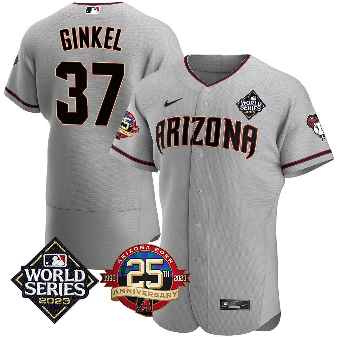 Men’s Arizona Jersey 2023 World Series & 25th Anniversary Patch Jersey