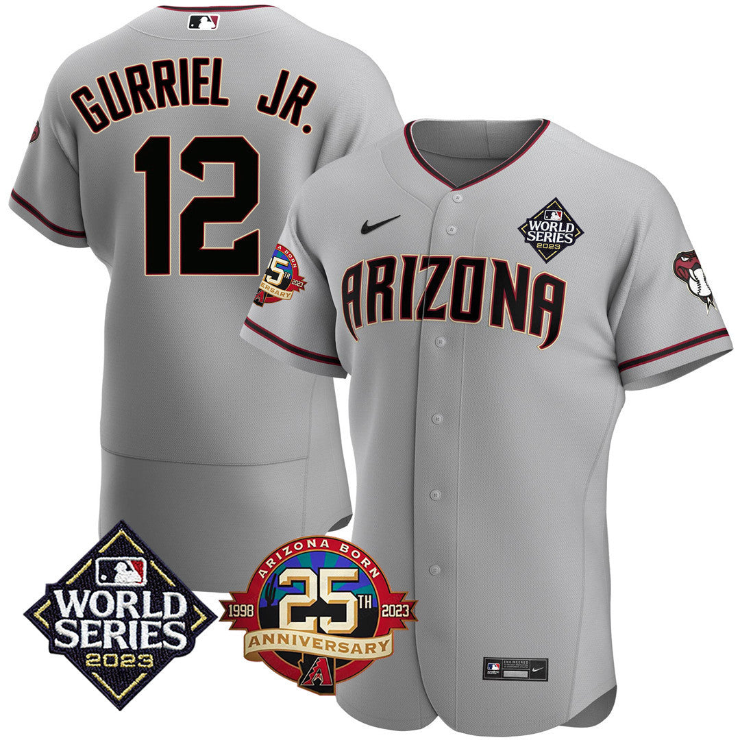 Men’s Arizona Jersey 2023 World Series & 25th Anniversary Patch Jersey