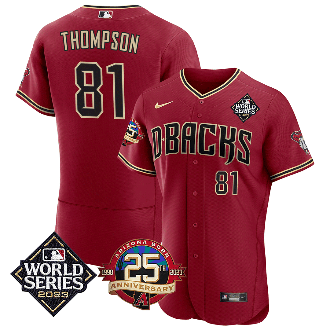 Men’s Arizona Jersey 2023 World Series & 25th Anniversary Patch Jersey