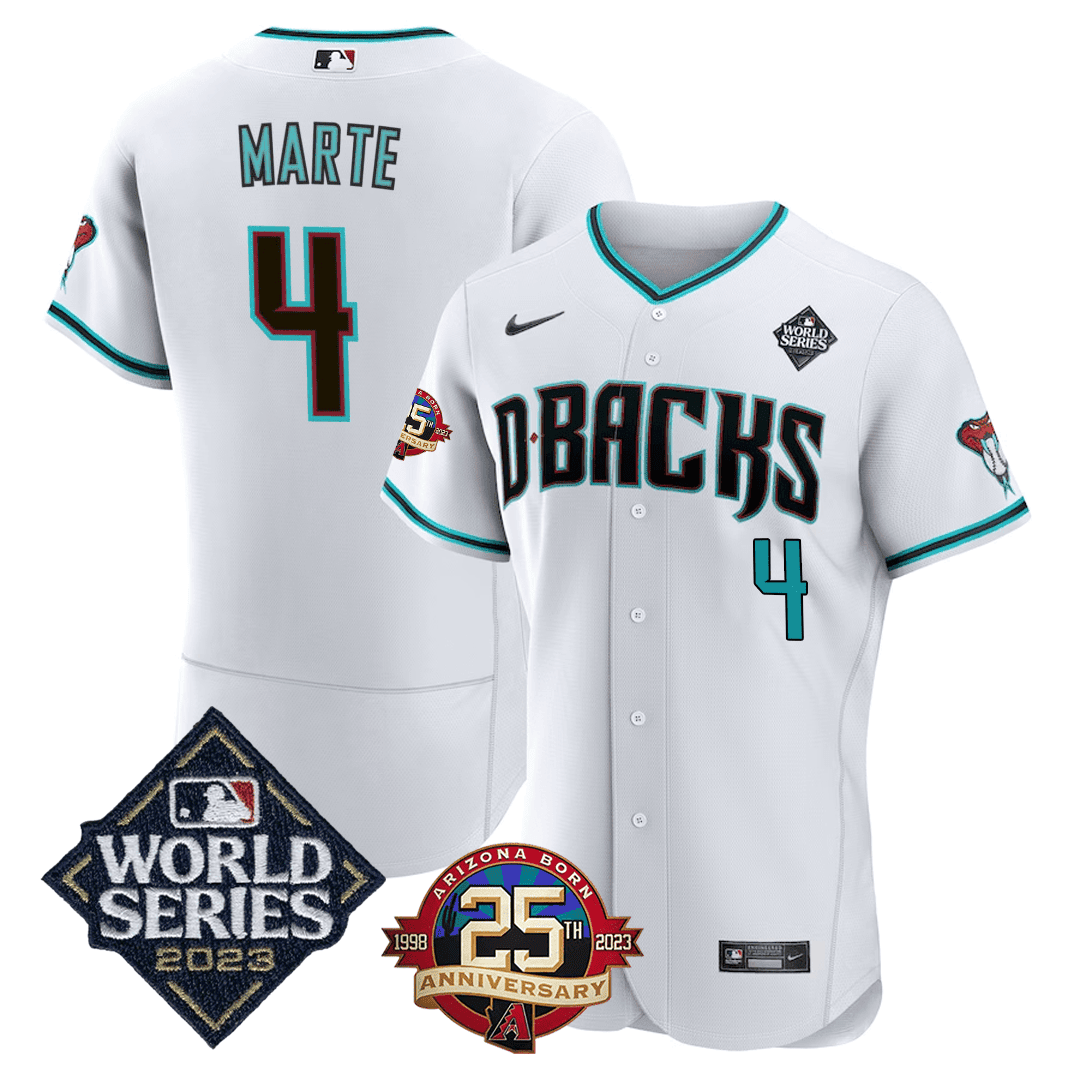 Men’s Arizona Jersey 2023 World Series & 25th Anniversary Patch Jersey