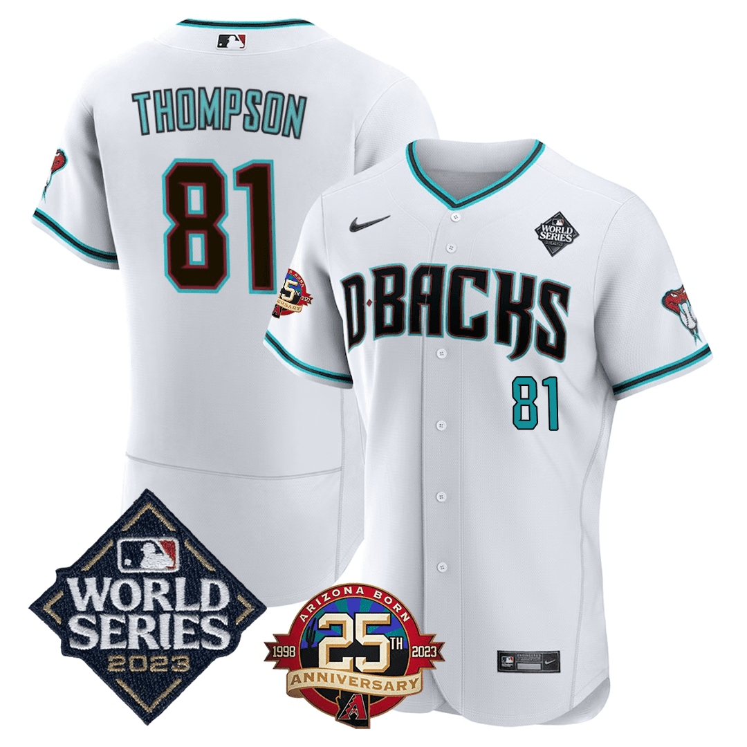 Men’s Arizona Jersey 2023 World Series & 25th Anniversary Patch Jersey