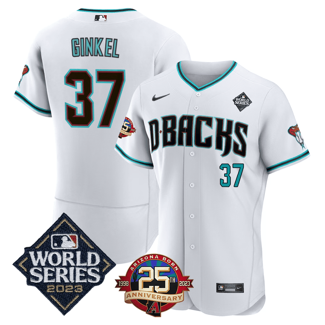 Men’s Arizona Jersey 2023 World Series & 25th Anniversary Patch Jersey