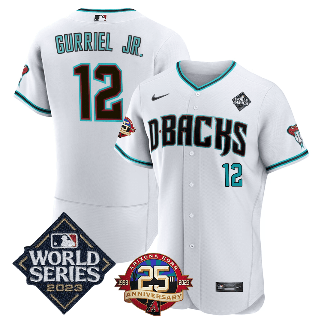Men’s Arizona Jersey 2023 World Series & 25th Anniversary Patch Jersey