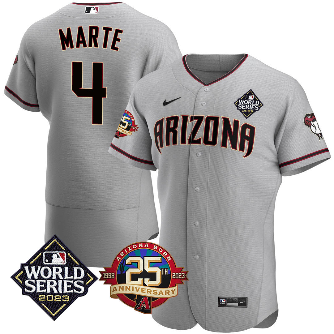Men’s Arizona Jersey 2023 World Series & 25th Anniversary Patch Jersey