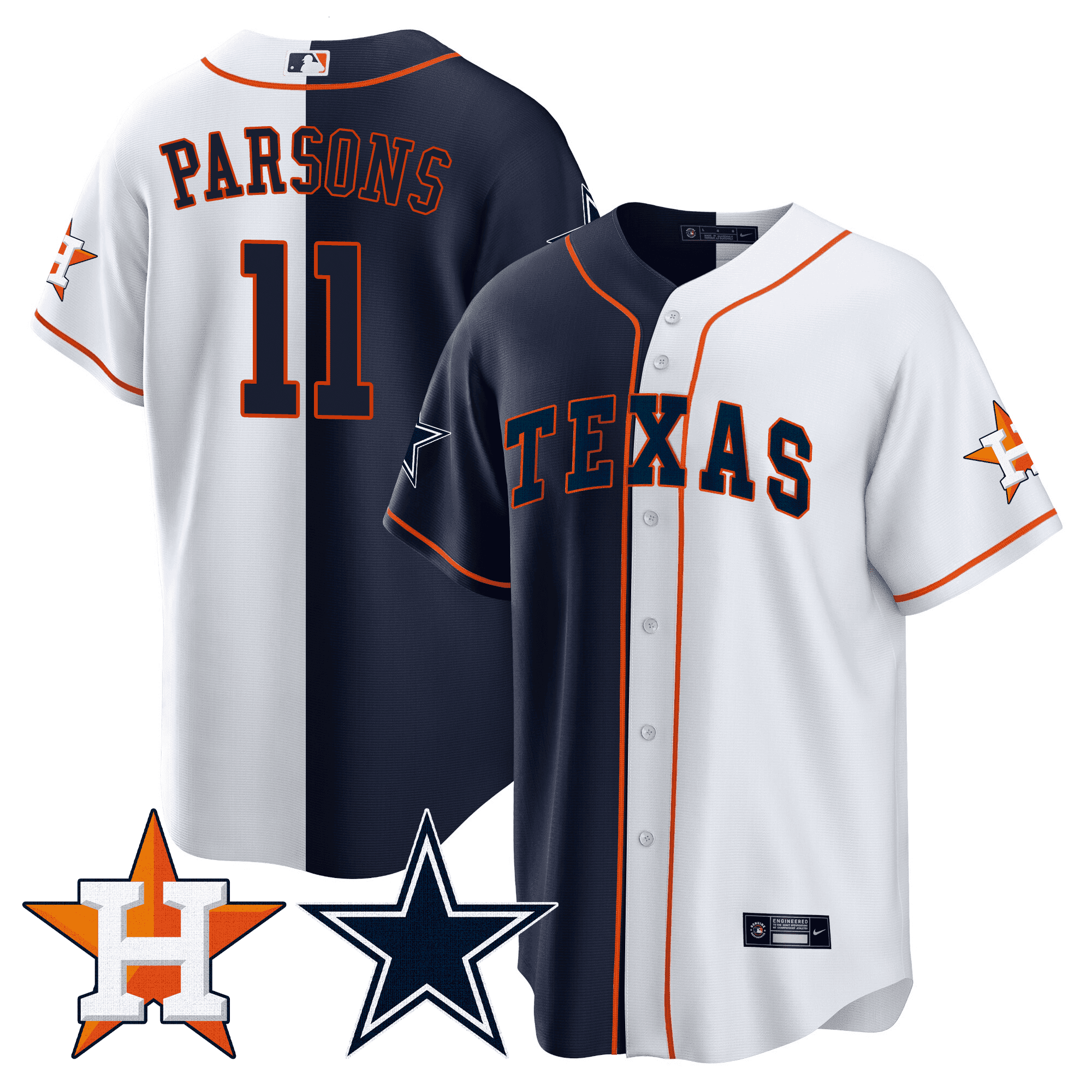 Men’s Split Astros – Cool Base Jersey