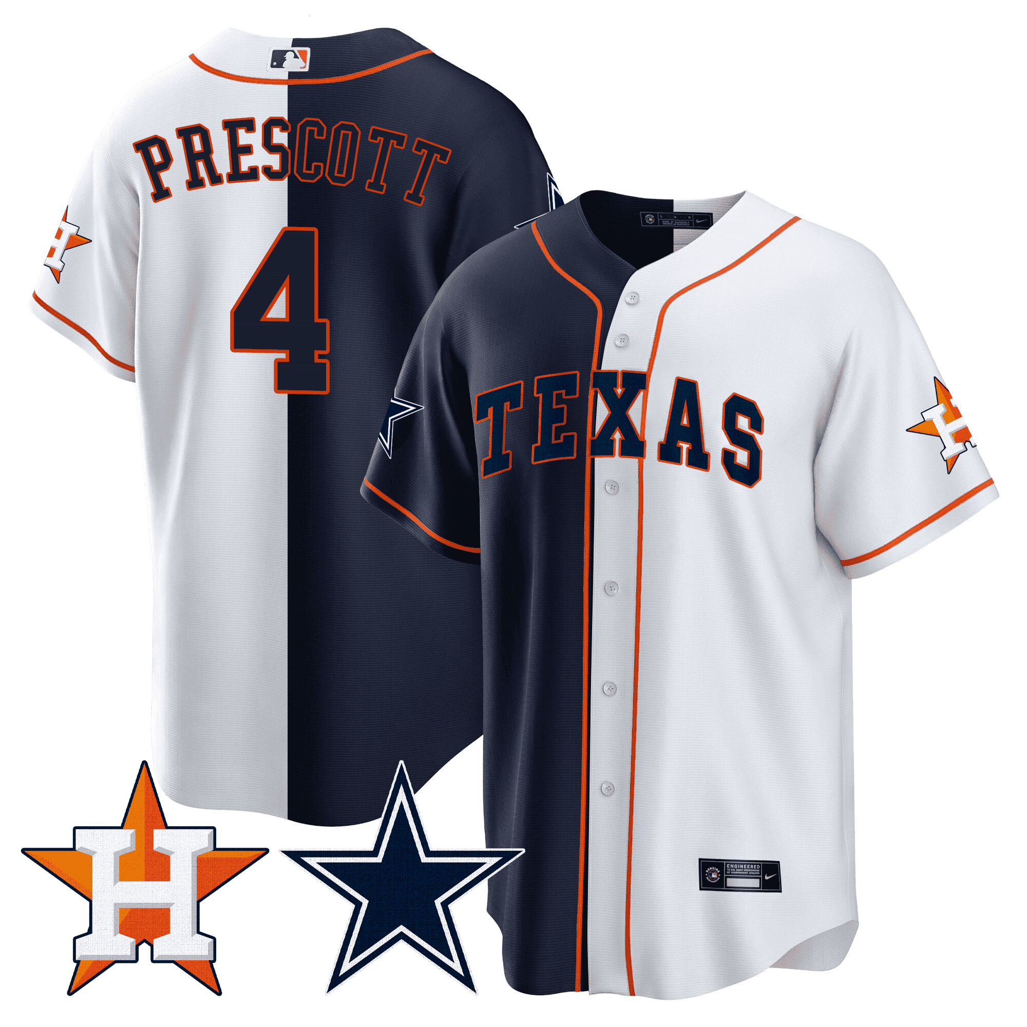 Men’s Split Astros – Cool Base Jersey