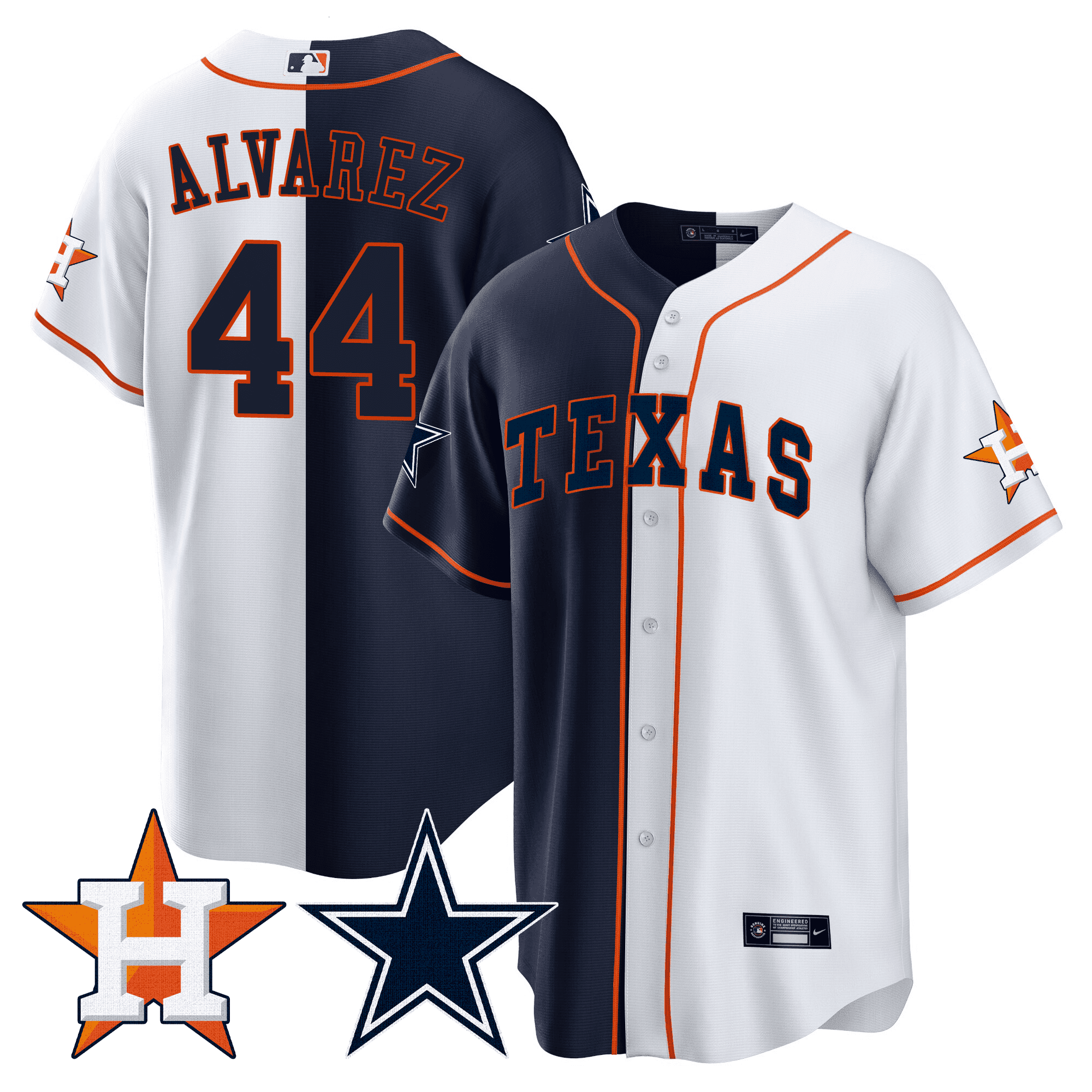 Men’s Split Astros – Cool Base Jersey