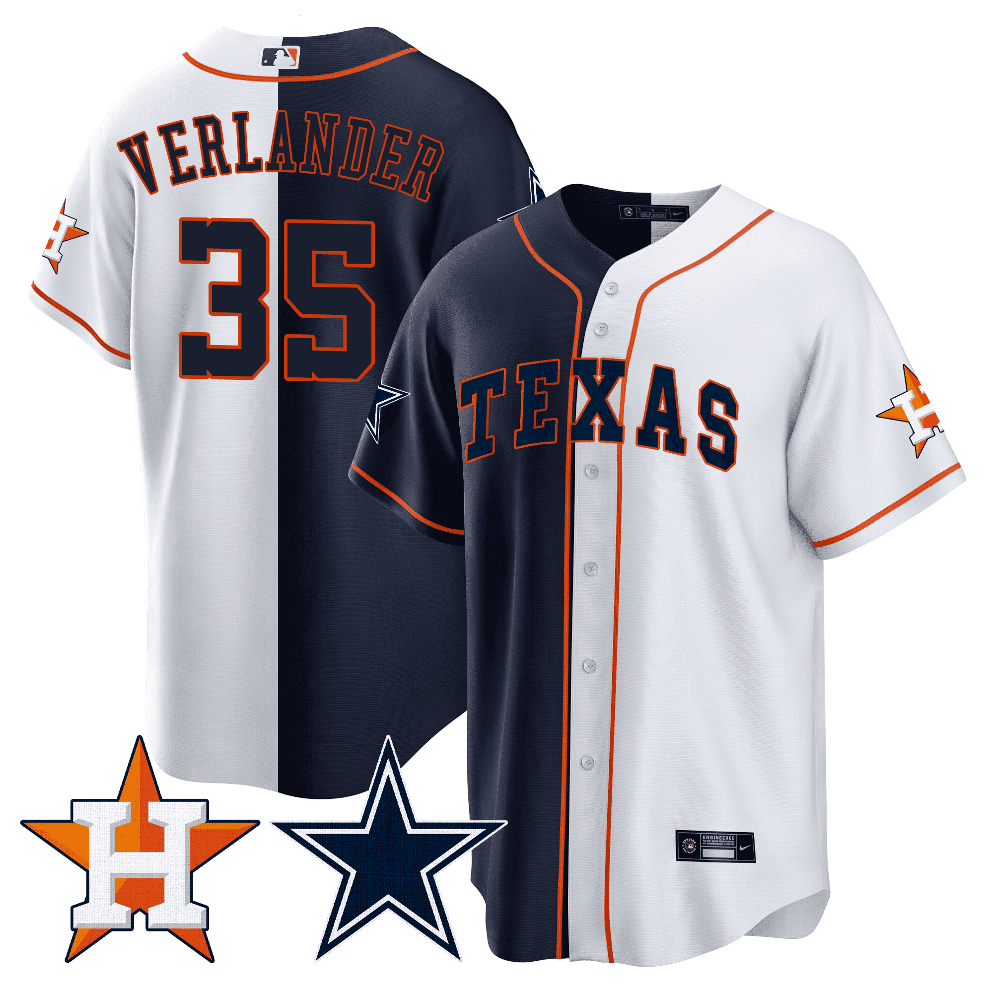 Men’s Split Astros – Cool Base Jersey