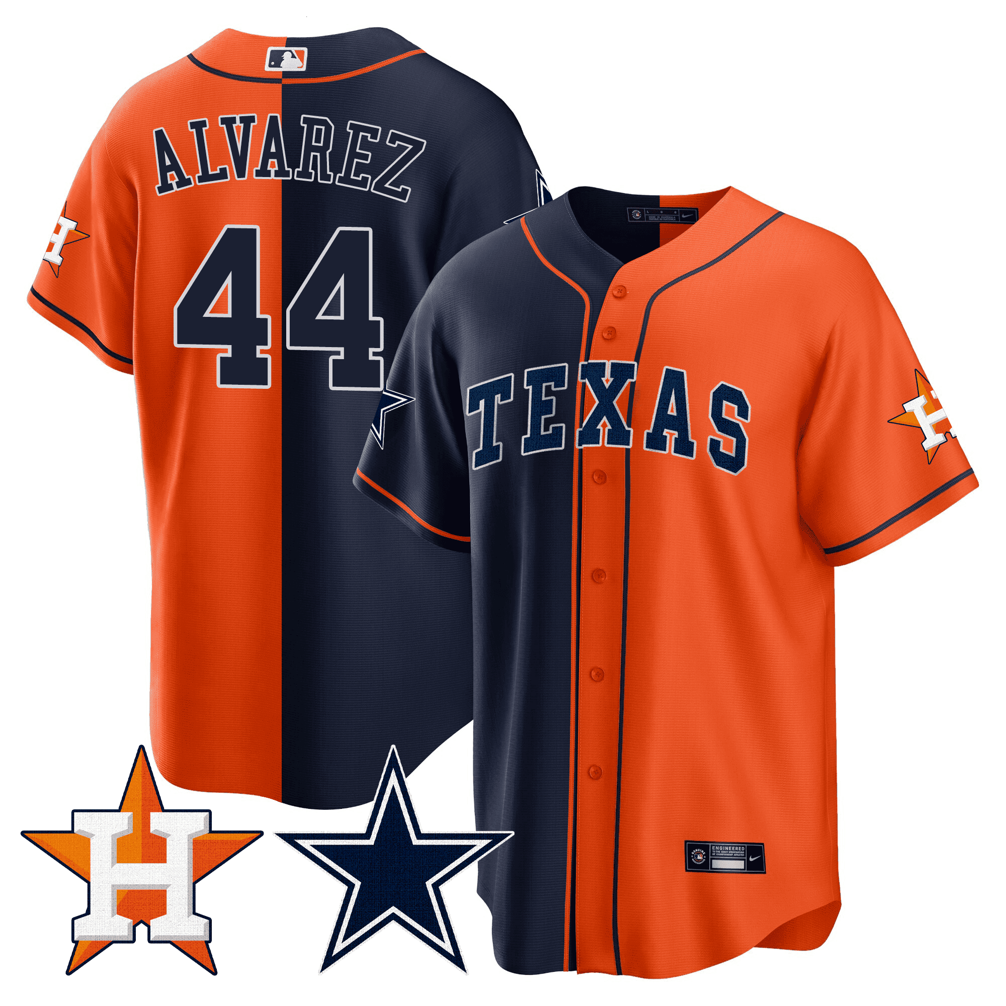 Men’s Split Astros – Cool Base Jersey